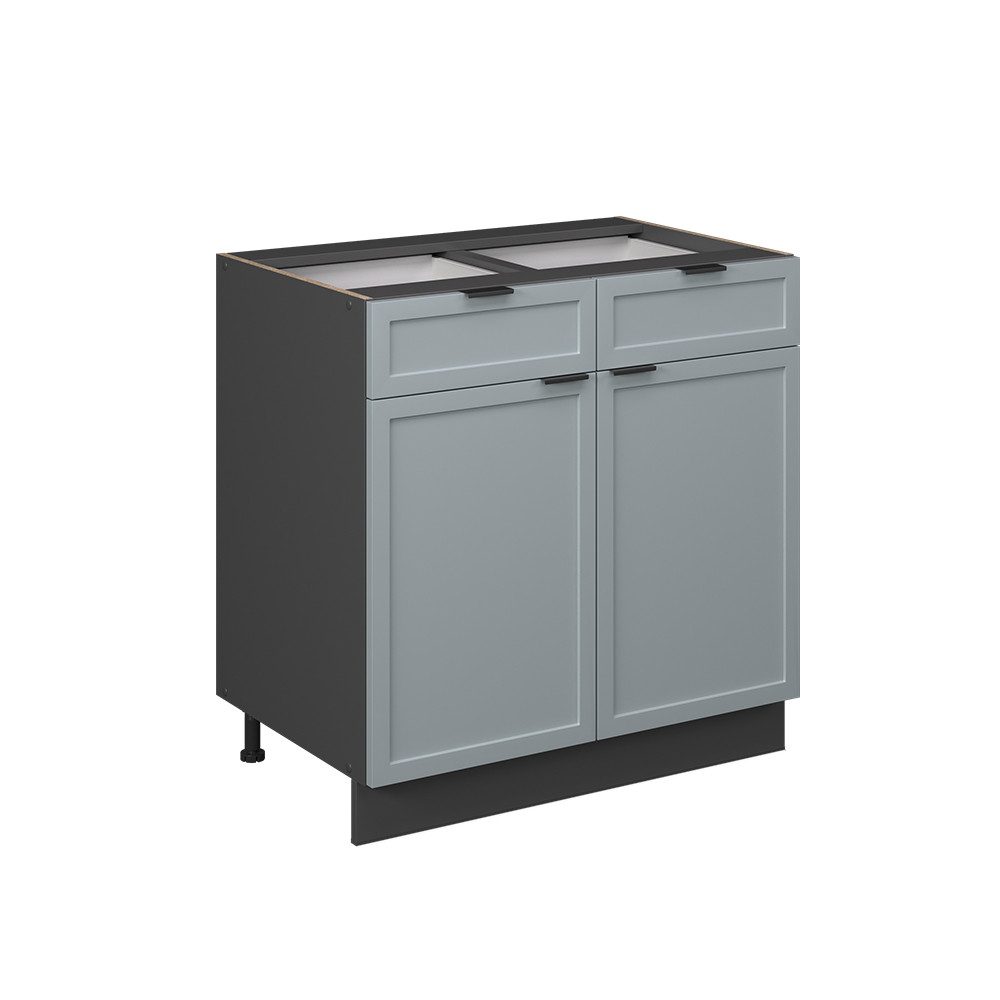 Vicco Unterschrank Fame-Line, Hellblau-grau/Anthrazit, 80 cm günstig online kaufen
