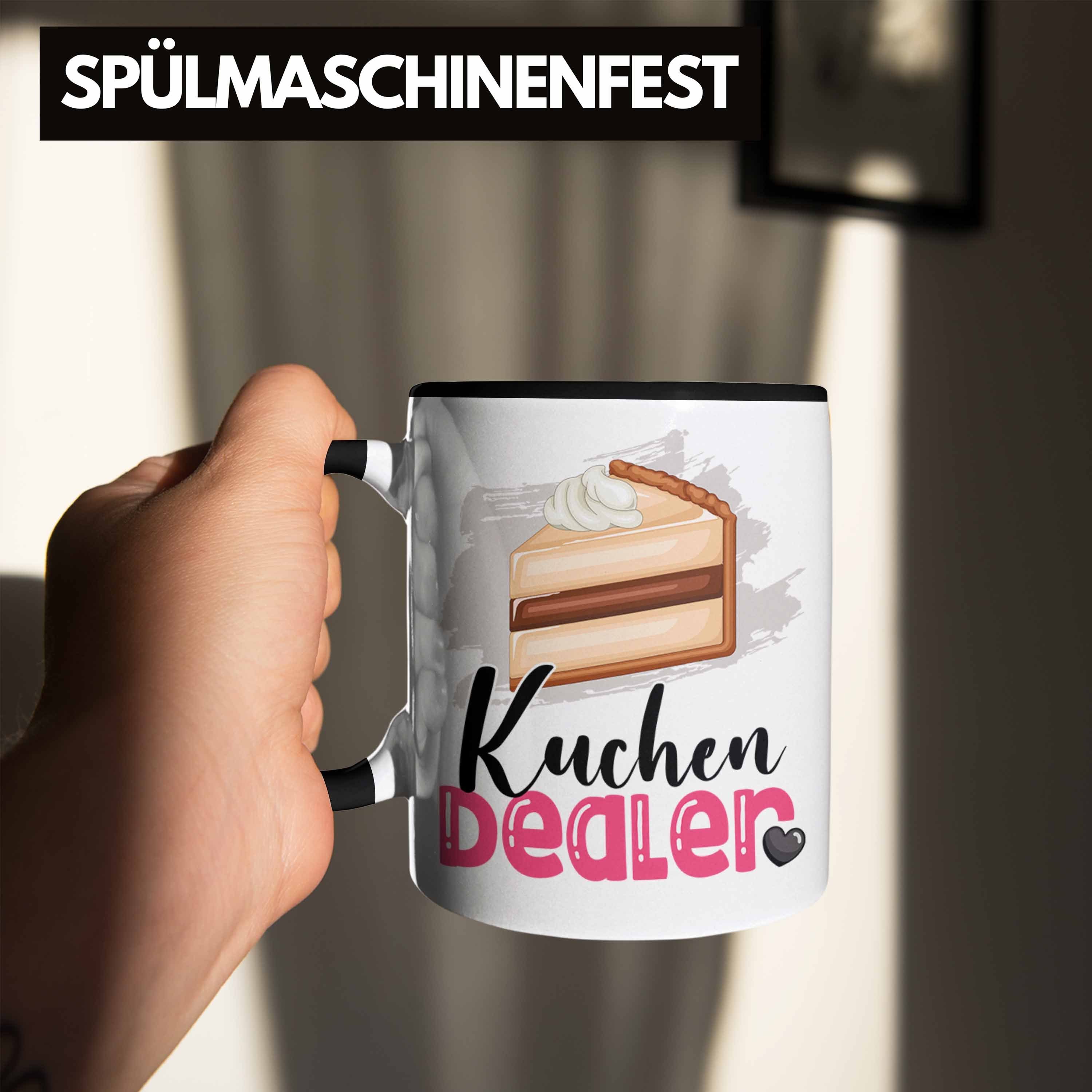 Geburtstag Tasse Schwarz Tasse Dealer Spruch Ges Trendation Kuchenverkäufer Kuchen Geschenk für