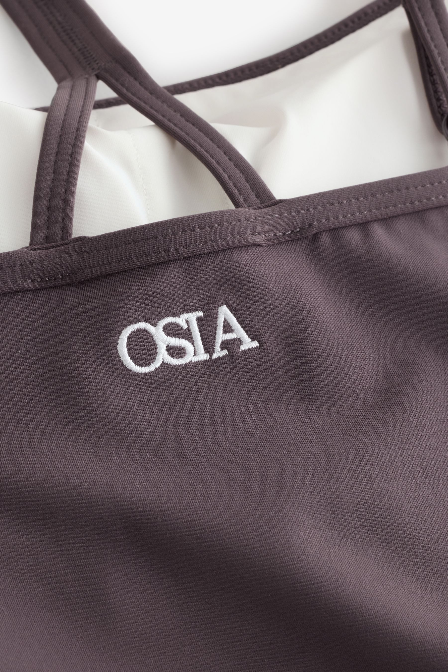 Osia Trägertop OSIA doppellagiges Trägertop mit Randstreifen (1-tlg)