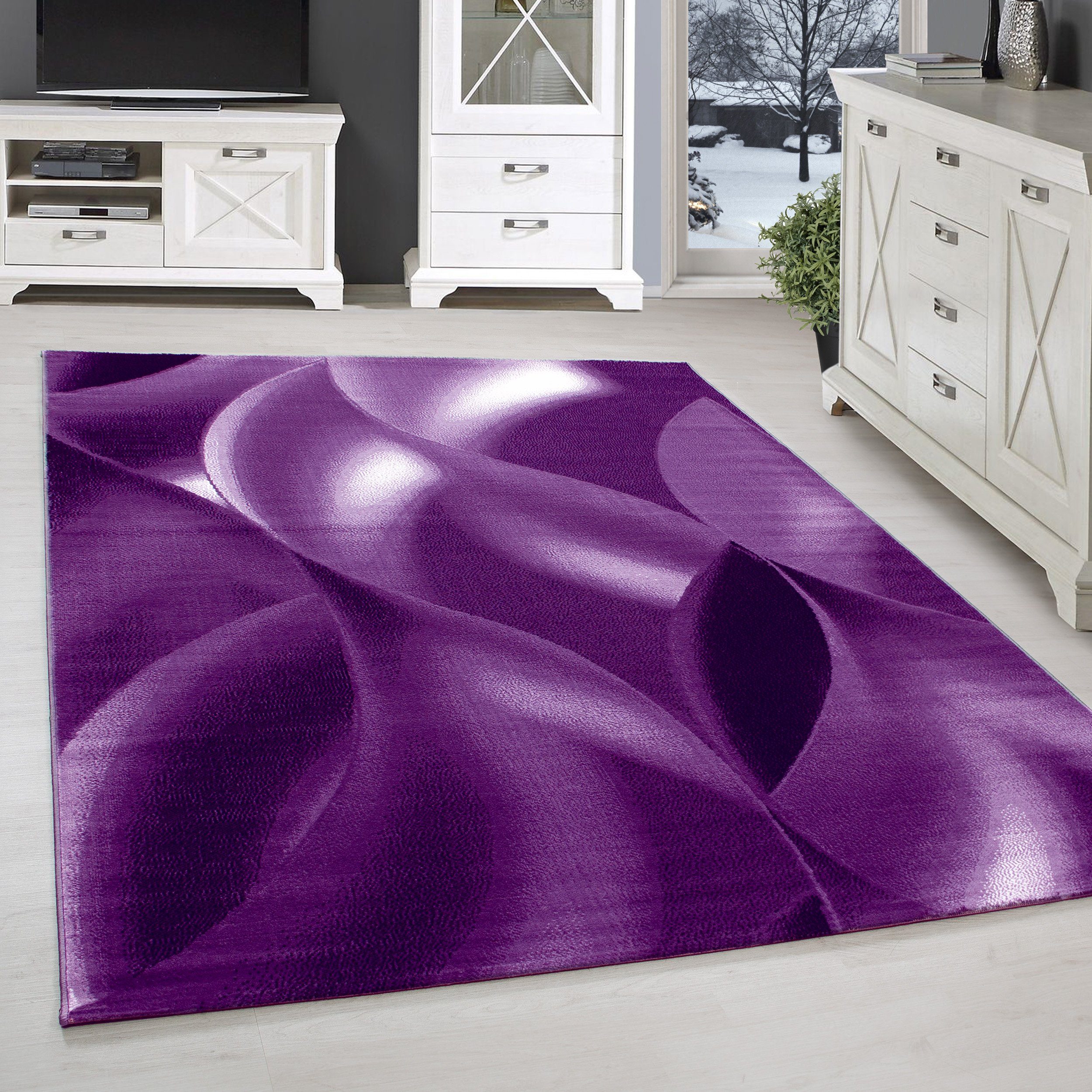 SIMPEX24 Designteppich Abstrakt Wellen Design, Rechteckig, günstig online kaufen