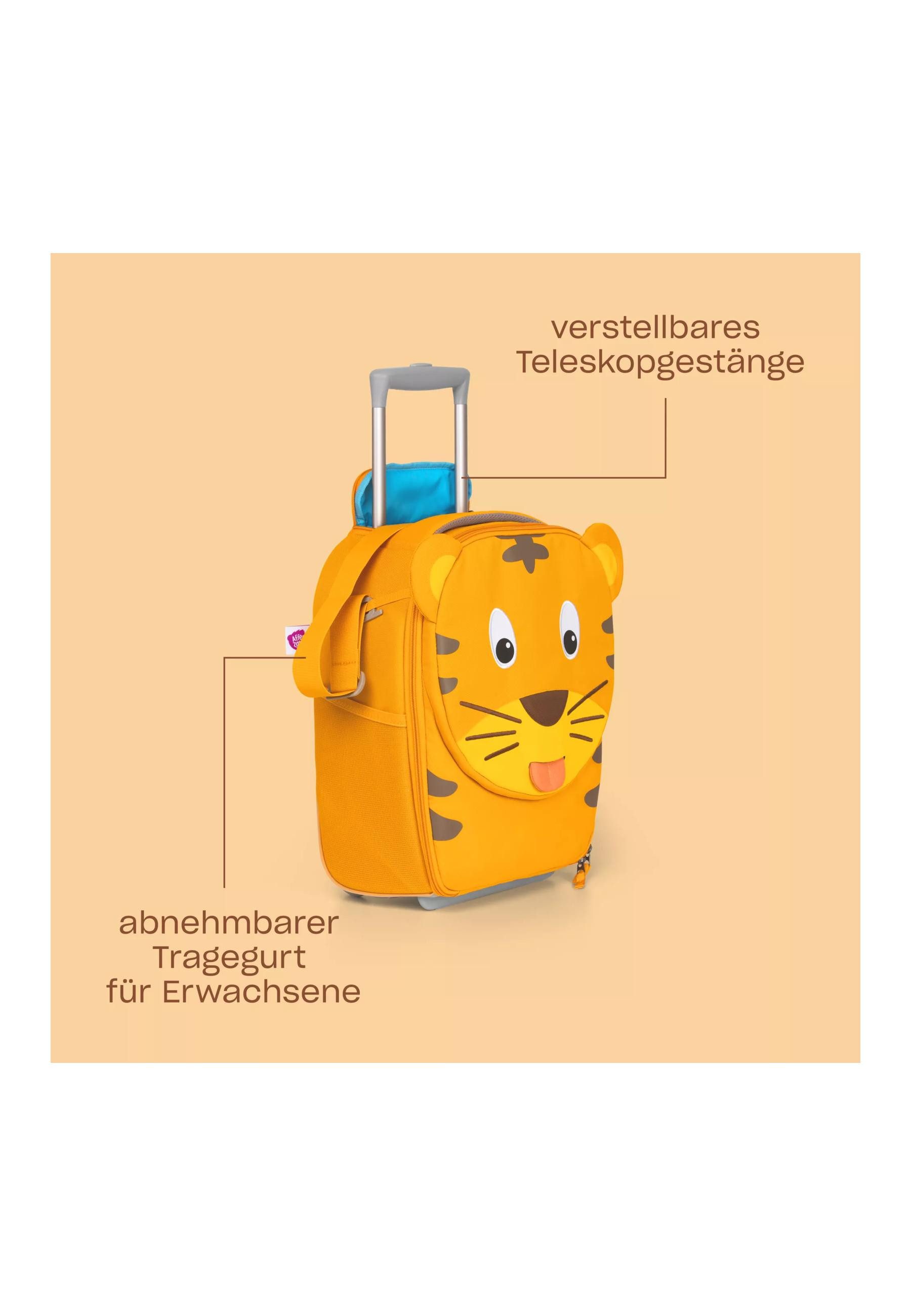 Affenzahn Kinderkoffer Kinderkoffer ., 2 Rollen, Handgepäck