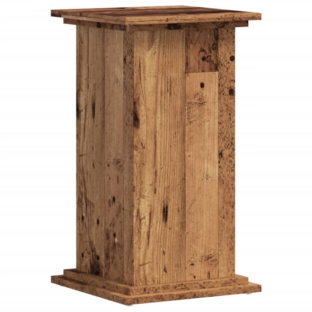 vidaXL Blumenständer Pflanzenständer Altholz-Optik 33x33x60 cm Holzwerkstoff (1 St)