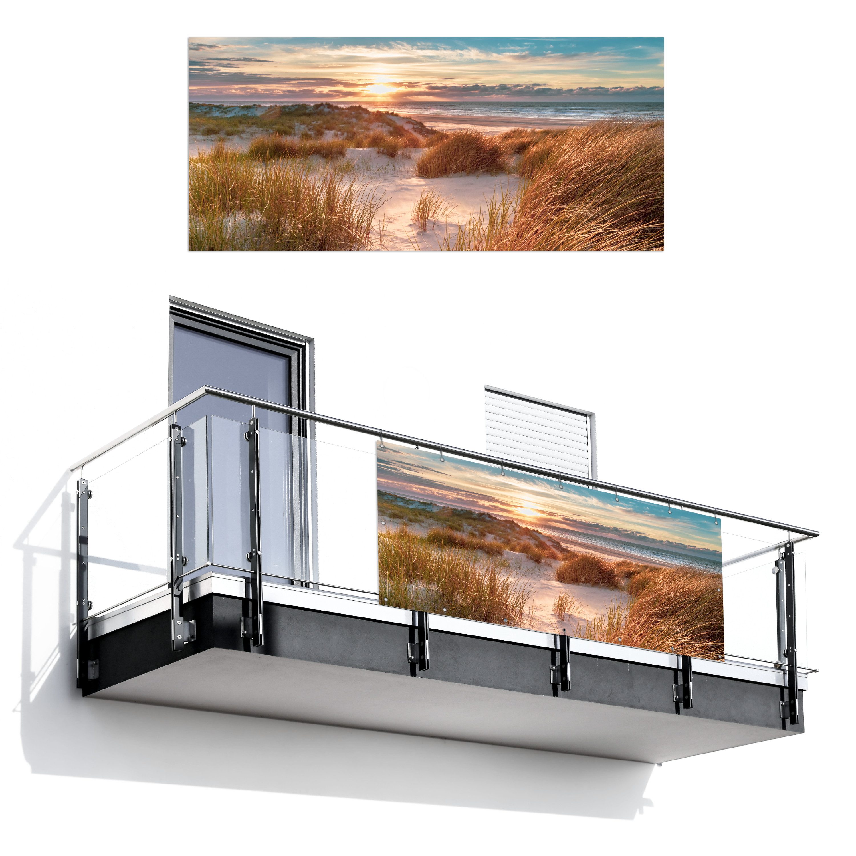 MuchoWow Balkonsichtschutz Dünen - Nordsee - günstig online kaufen