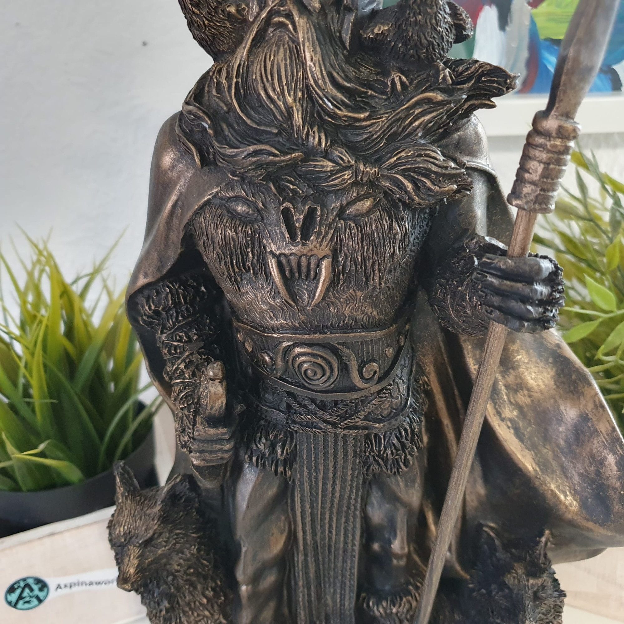 Aspinaworld Dekofigur Odin Figur mit Speer günstig online kaufen