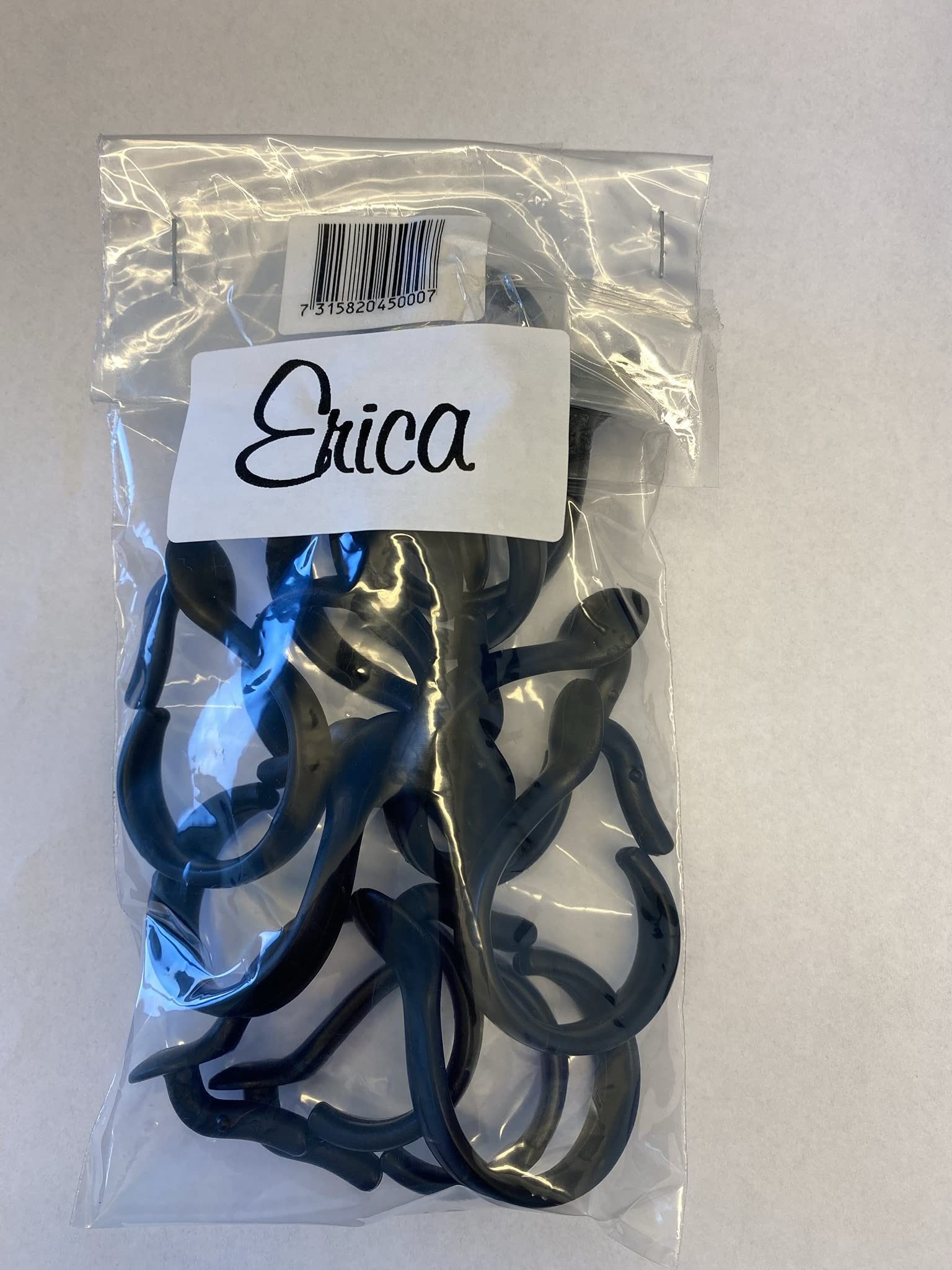 Erica Duschvorhangringe für Duschstange glänzend 12er Packung, (12) günstig online kaufen