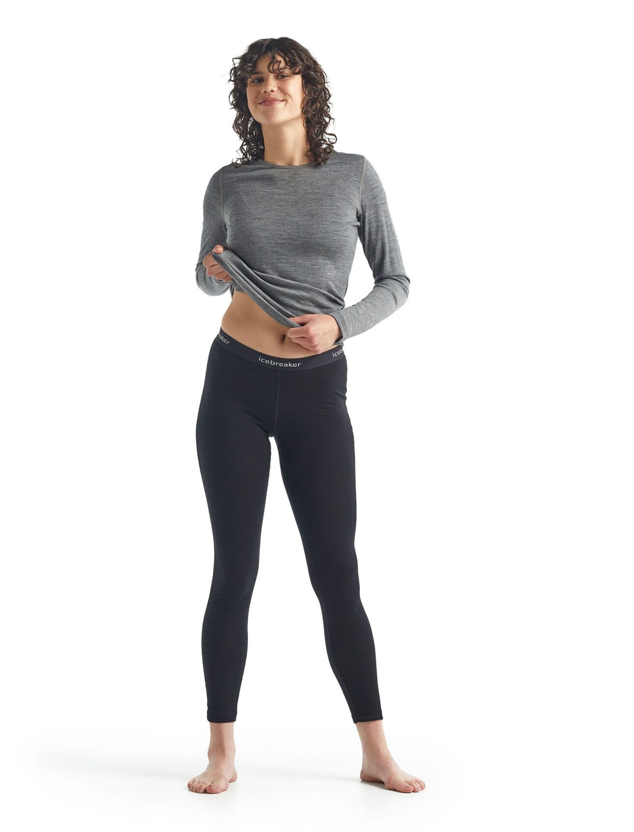Icebreaker Leggings Unterwäsche 200 Oasis - Merinowolle, enganliegend - lang dunkelblau