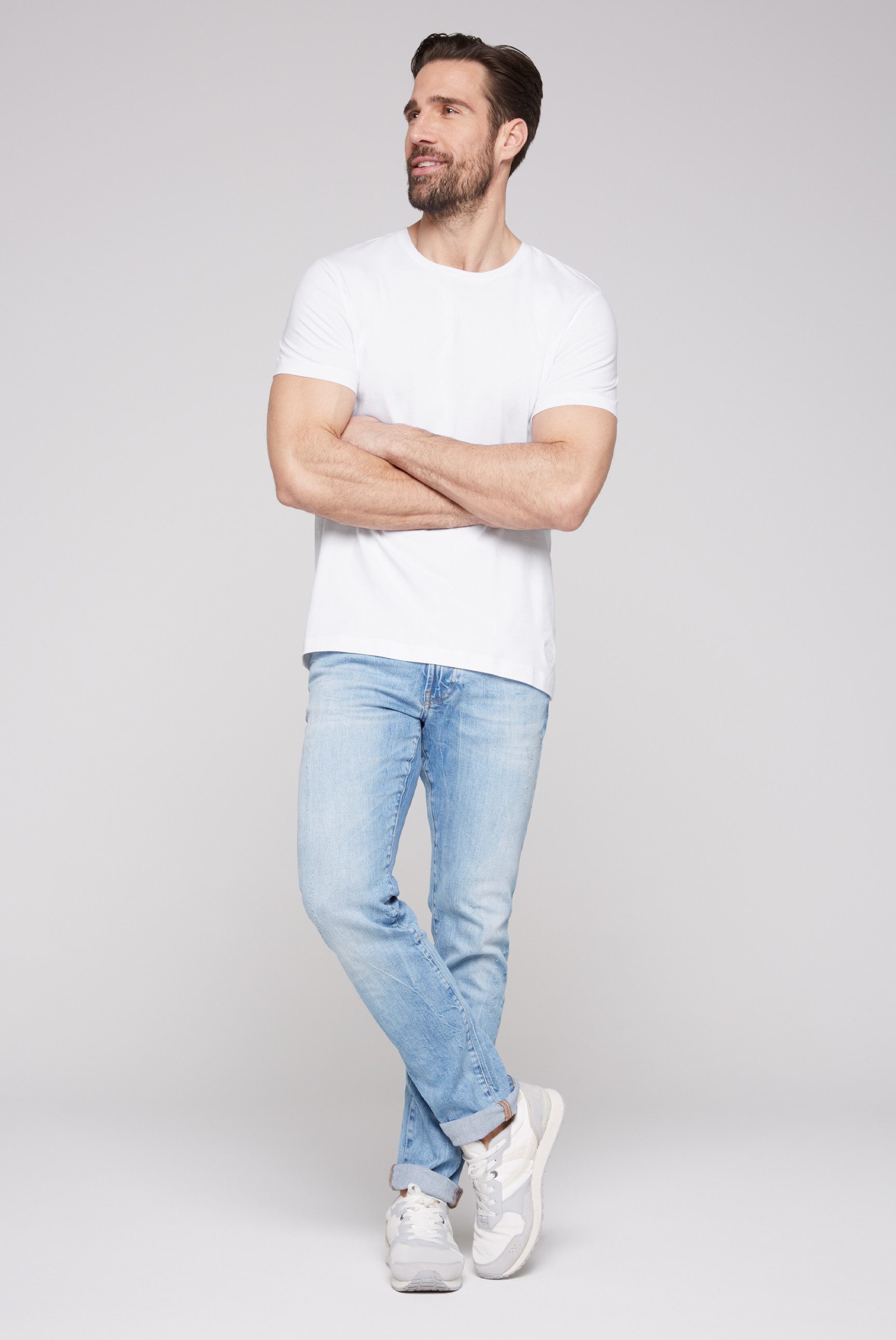 CAMP DAVID Rundhalsshirt mit Necktape