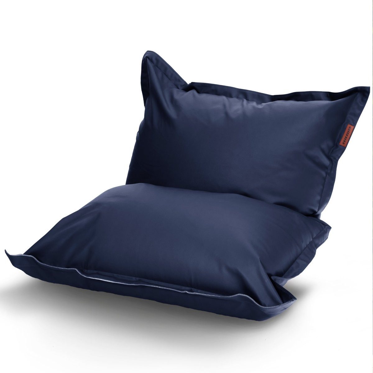 Green Bean Sitzsack Riesen-Sitzsack Kunstleder Square XXL (380 Liter Füllung, Indoor und Outdoor geeignet, abwaschbarer Bezug), Bean Bag Sitzkissen Sitzpuff Sitzsessel Bodenkissen Lounge