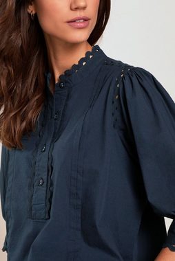 Next Blusenshirt Verziertes Kurzarmoberteil mit Knopfdetail (1-tlg)