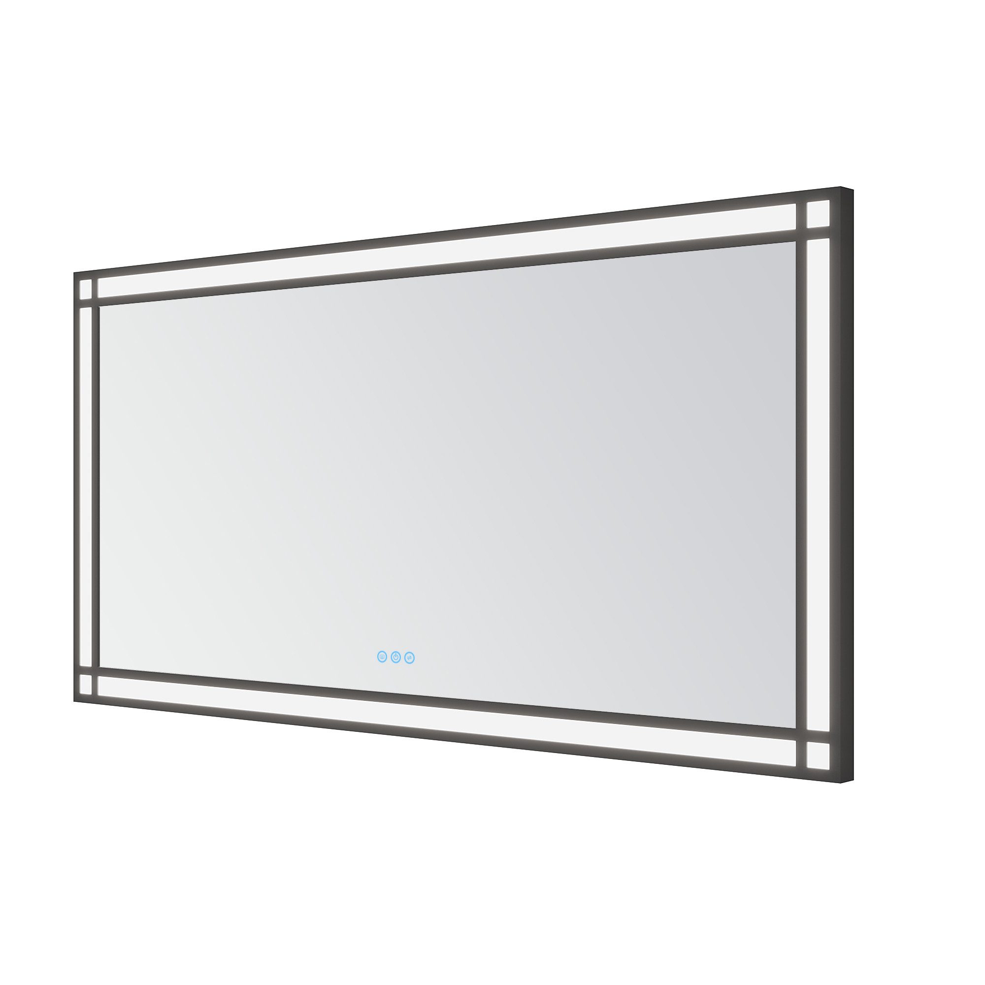 AQUALAVOS Badspiegel Industrial Style, Badezimmerspiegel Antibeschlag 3 Lic günstig online kaufen