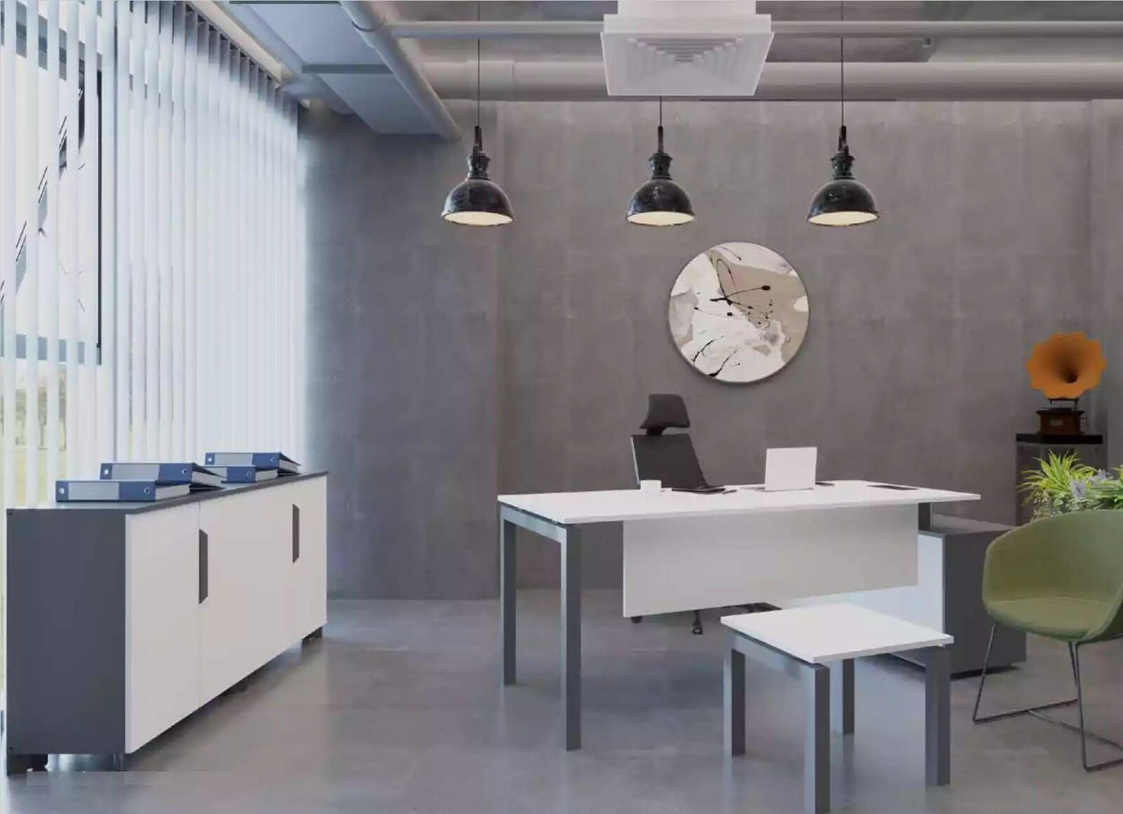JVmoebel Eckschreibtisch Eckschreibtisch Arbeitsmöbel Büro Tisch Luxus Modern Designer Möbel (1-St., 1x nur Schreibtisch), Made in Europa Weiß