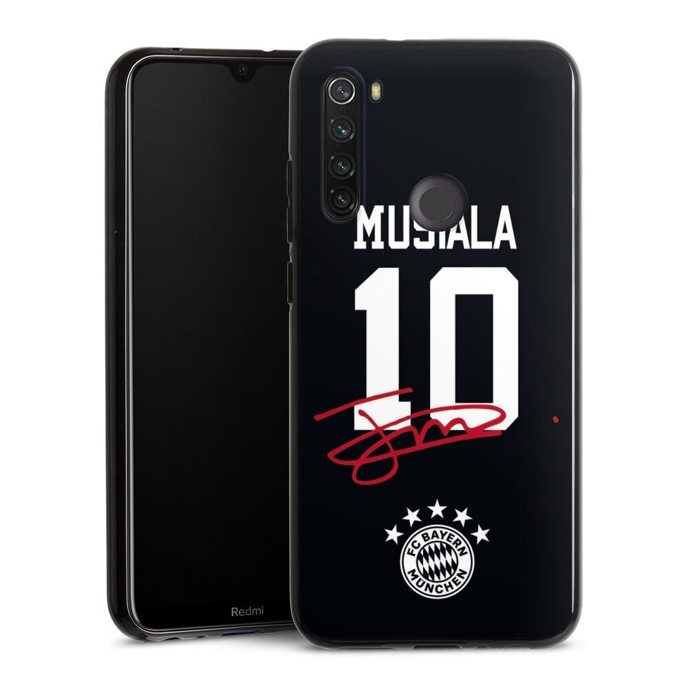 DeinDesign Handyhülle FC Bayern München Jamal Musiala FCB Musiala 10, Xiaomi Redmi Note 8T Silikon Hülle Bumper Case Handy Schutzhülle