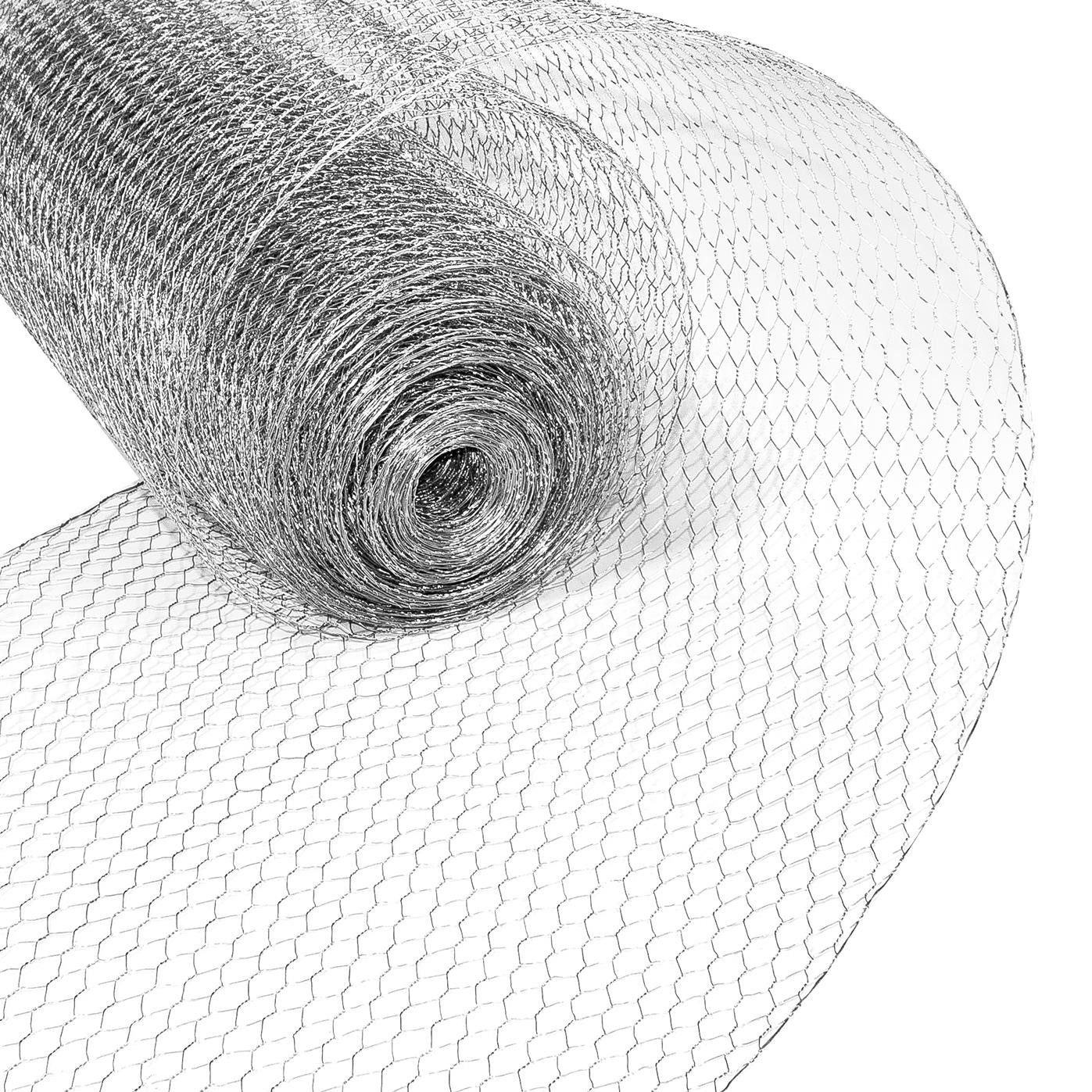 ESTEXO Gartenzaun Zaunset Sechseckgeflecht Zaun Draht 1,50 x 10 m Komplett-Set Drahtza