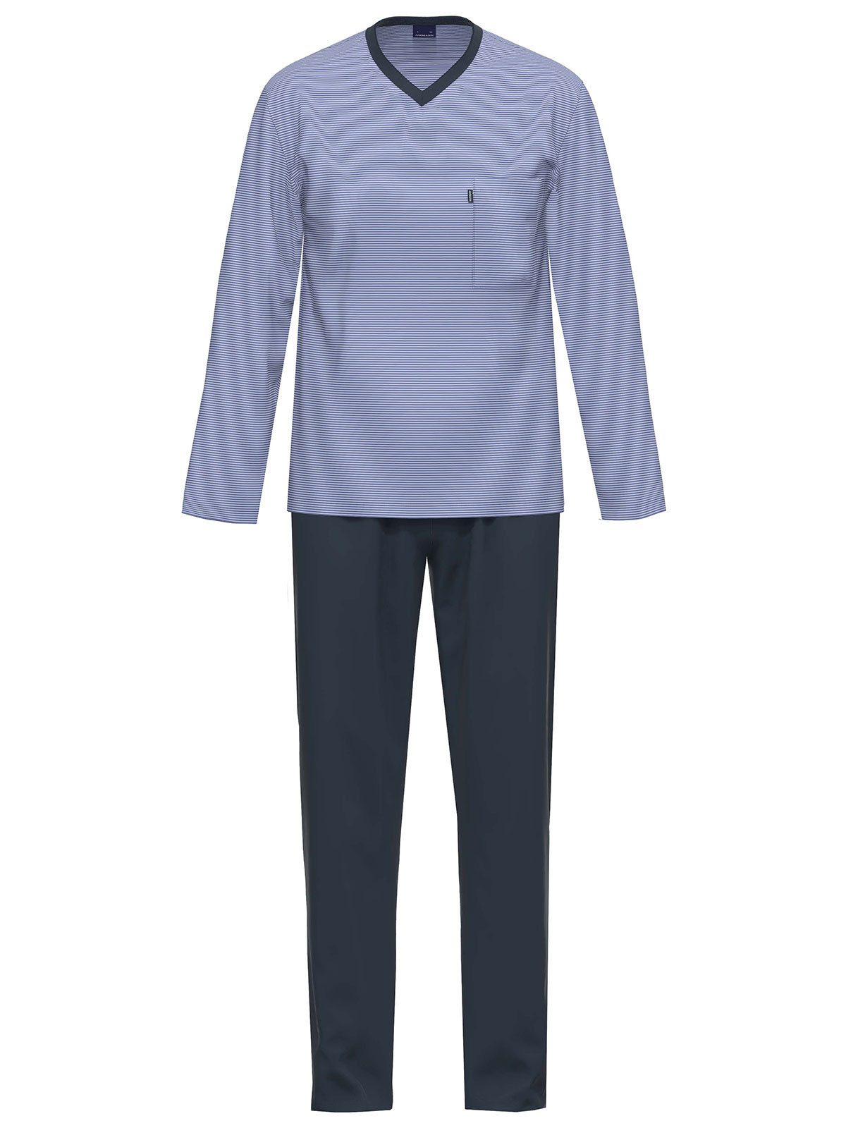 Ammann Pyjama Schlafanzug lang Men / Nightwear (Stück, 1 tlg) hohe Markenqualität