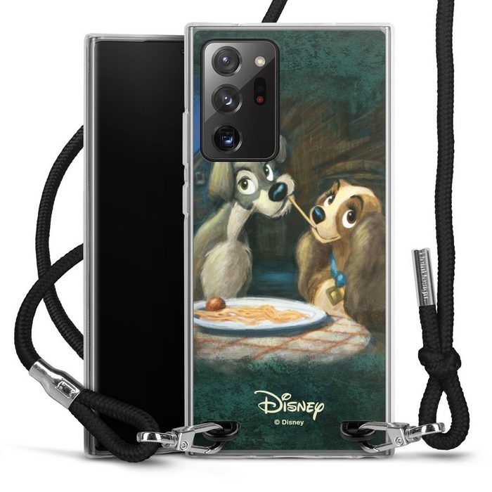 DeinDesign Handyhülle Susi und Strolch Disney Offizielles Lizenzprodukt Susi & Strolch Samsung Galaxy Note 20 Ultra Handykette Hülle mit Band Cover mit Kette
