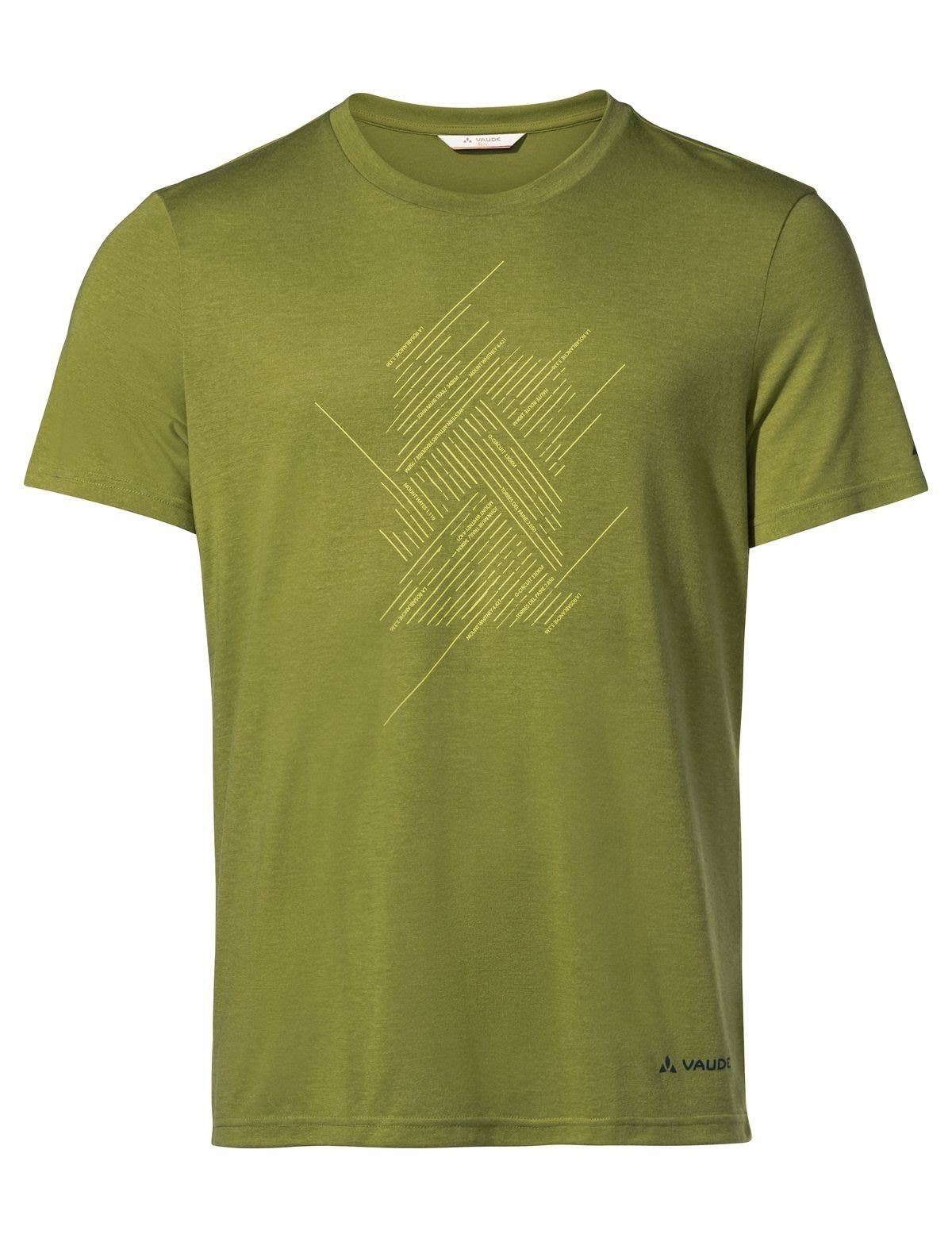 VAUDE T-Shirt Vaude Mens Tekoa T-shirt Iii Herren Kurzarm-Shirt Avocado Uni