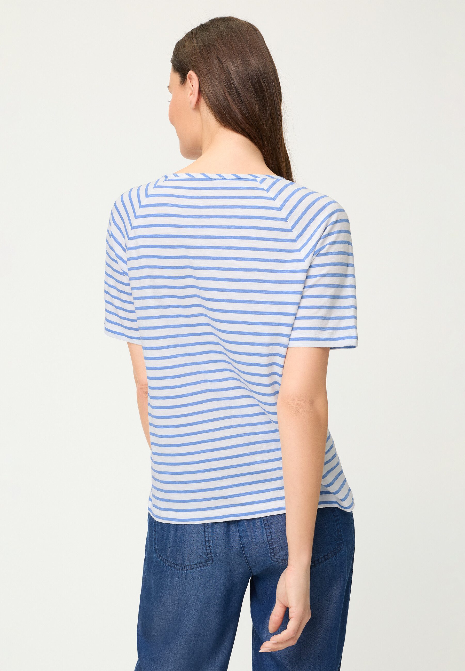 Olsen T-Shirt Shirt mit dekorativem Streifendruck