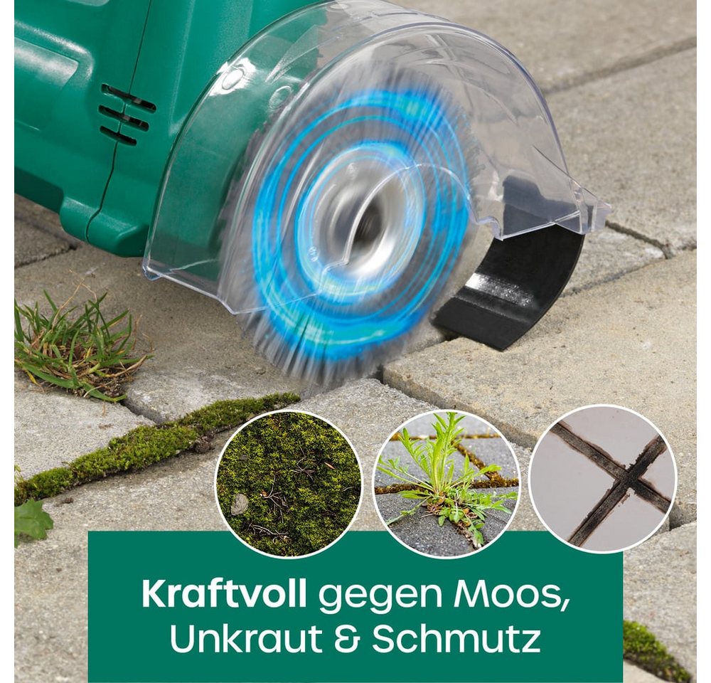 EASYmaxx Hartbodenreiniger EASYmaxx Fugenreiniger elektrisch 140 Watt grün, 140 W, Fugenreiniger