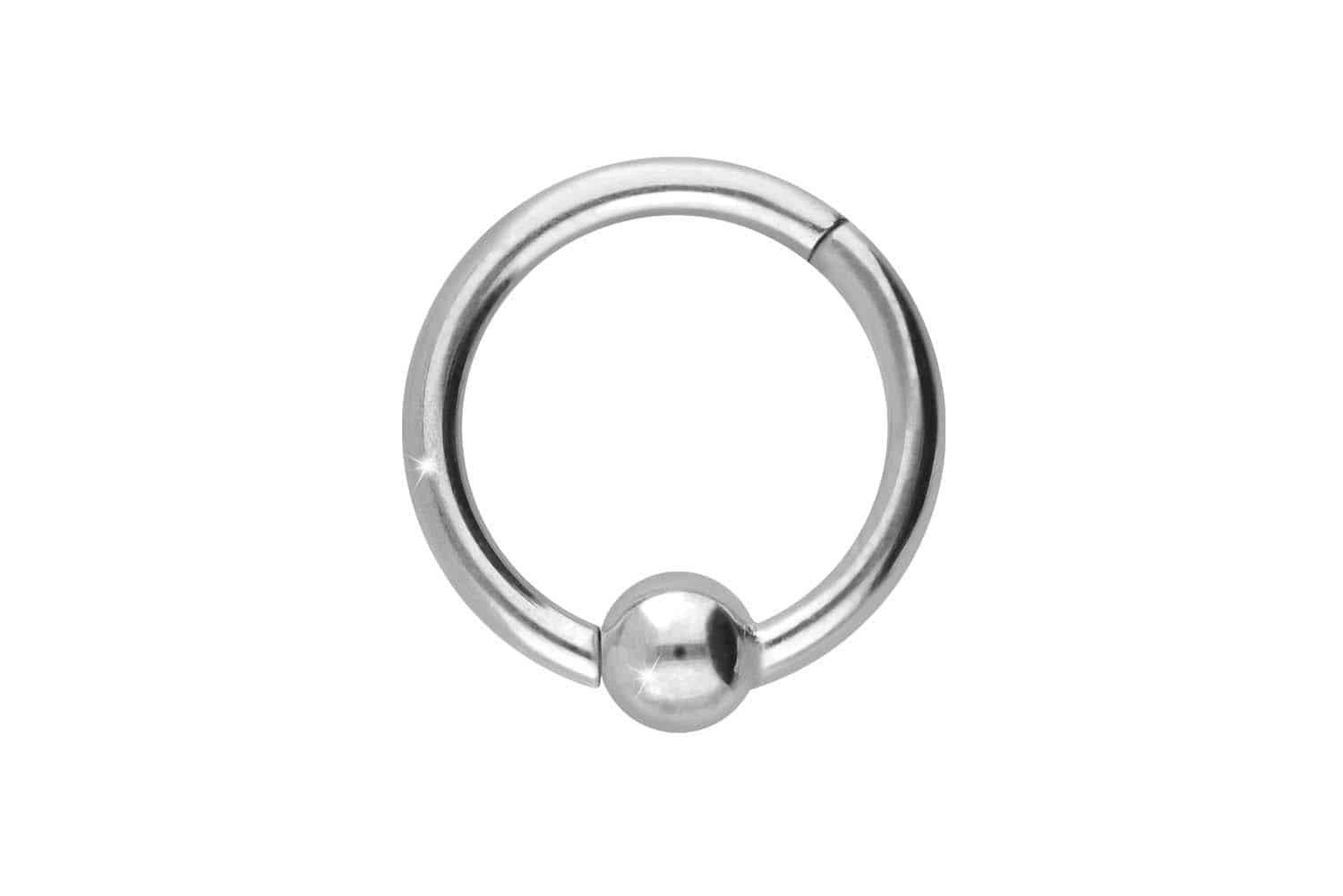 Piercing-Set Titan Segmentring Clicker KUGEL