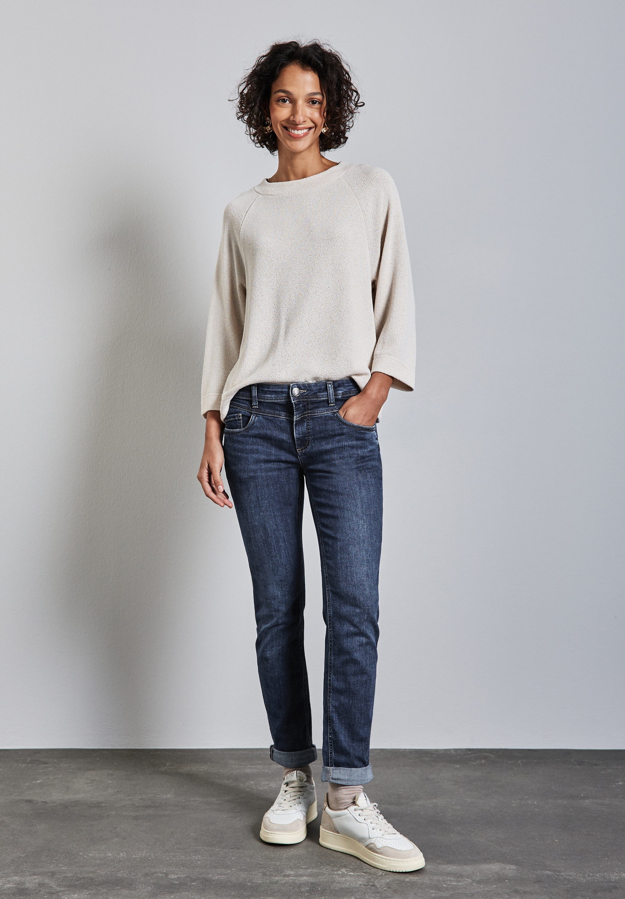 STREET ONE Regular-fit-Jeans Middle Waist