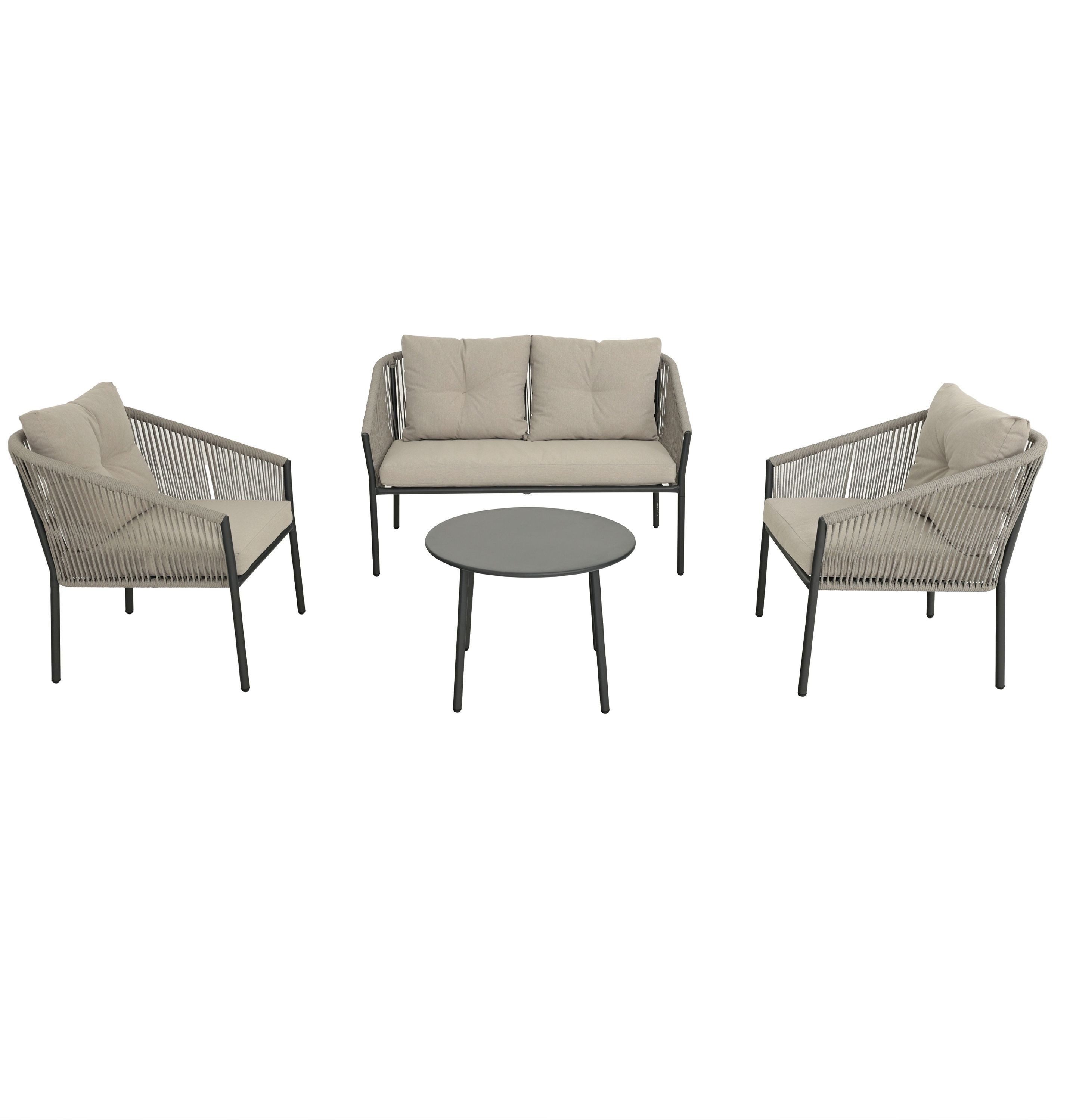 casa NOVA Gartenlounge-Set casa NOVA Lounge-Set GAVOI BHT 120x74.50x67 cm grau Gartenset