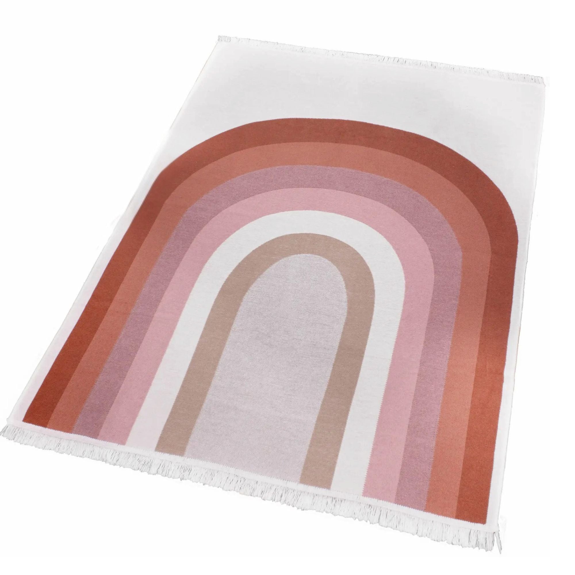 Moyo Kinderteppich Kinderzimmer Teppich zum Wenden geliebter Regenbogen, Wendeteppich mit zwei Motiven