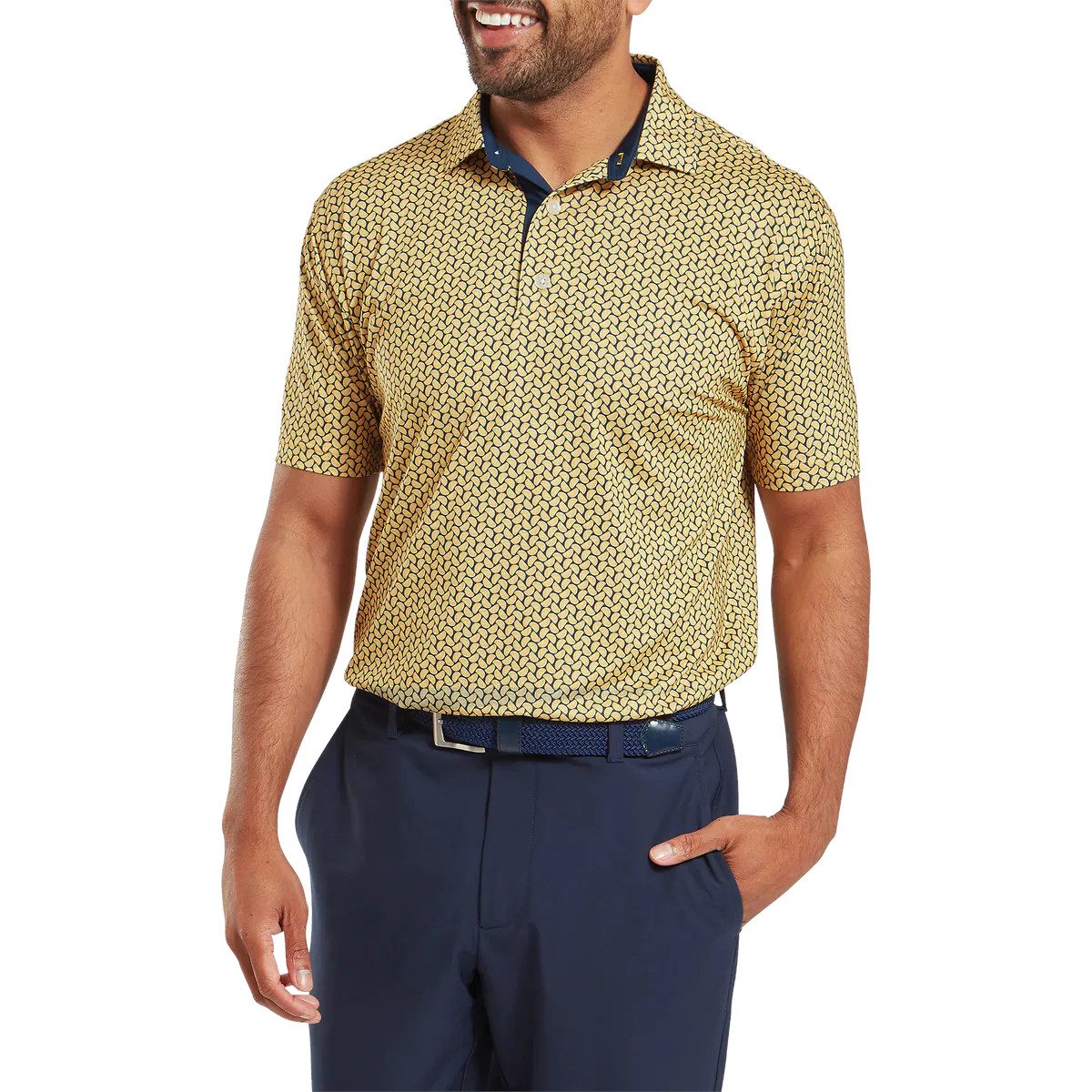 FOOTJOY Poloshirt FootJoy Golf Polo Lisle Citrus Print Herren M
