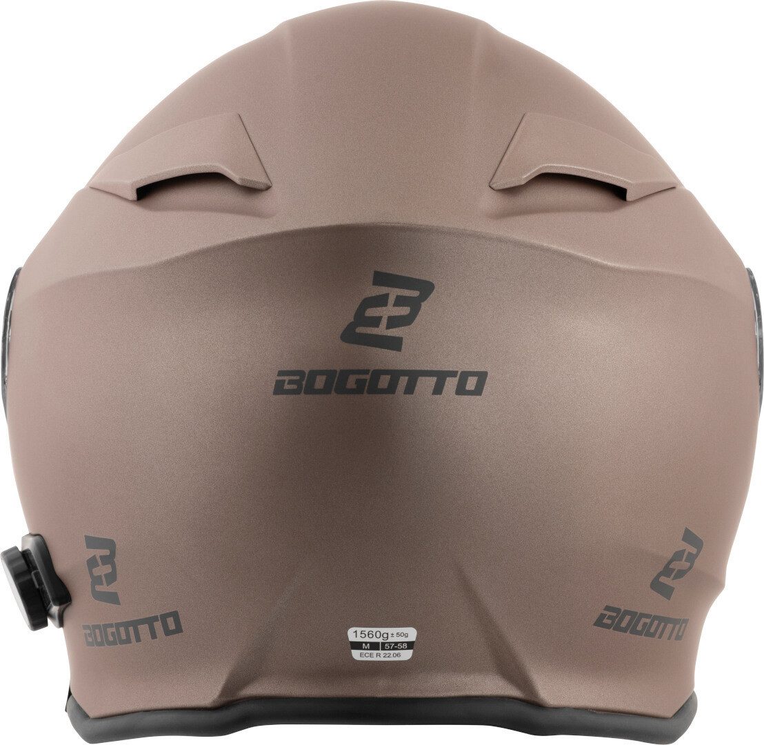 Bogotto Motorradhelm H271 BT Bluetooth Klapphelm, integriertes Kommunikationssystem,geeignet für Brillenträger,vorb