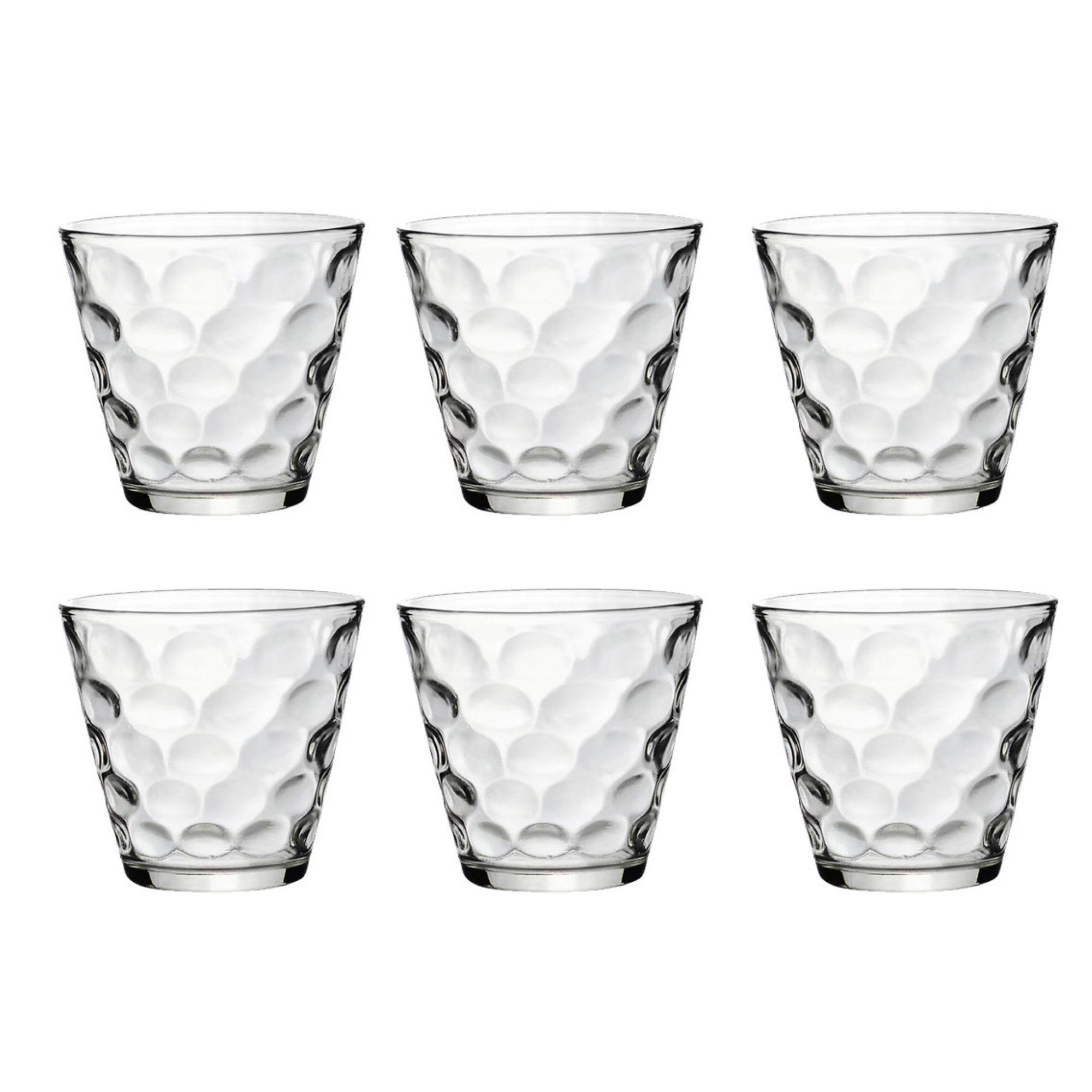 Gläser-Set 6er Trinkgläser Set Wassergläser Retro Vintage 270 ml Gläser
