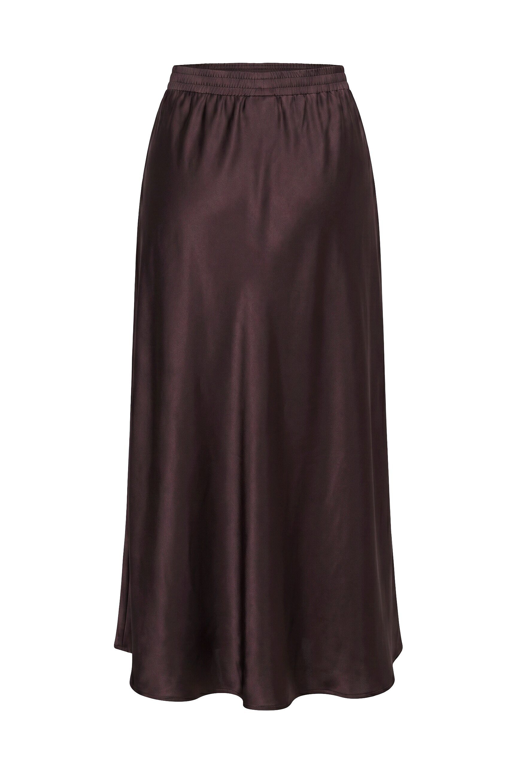 MIAMODA Jerseyrock Maxi-Satinrock A-Linie Elastikbund – Bild 2 von 3
