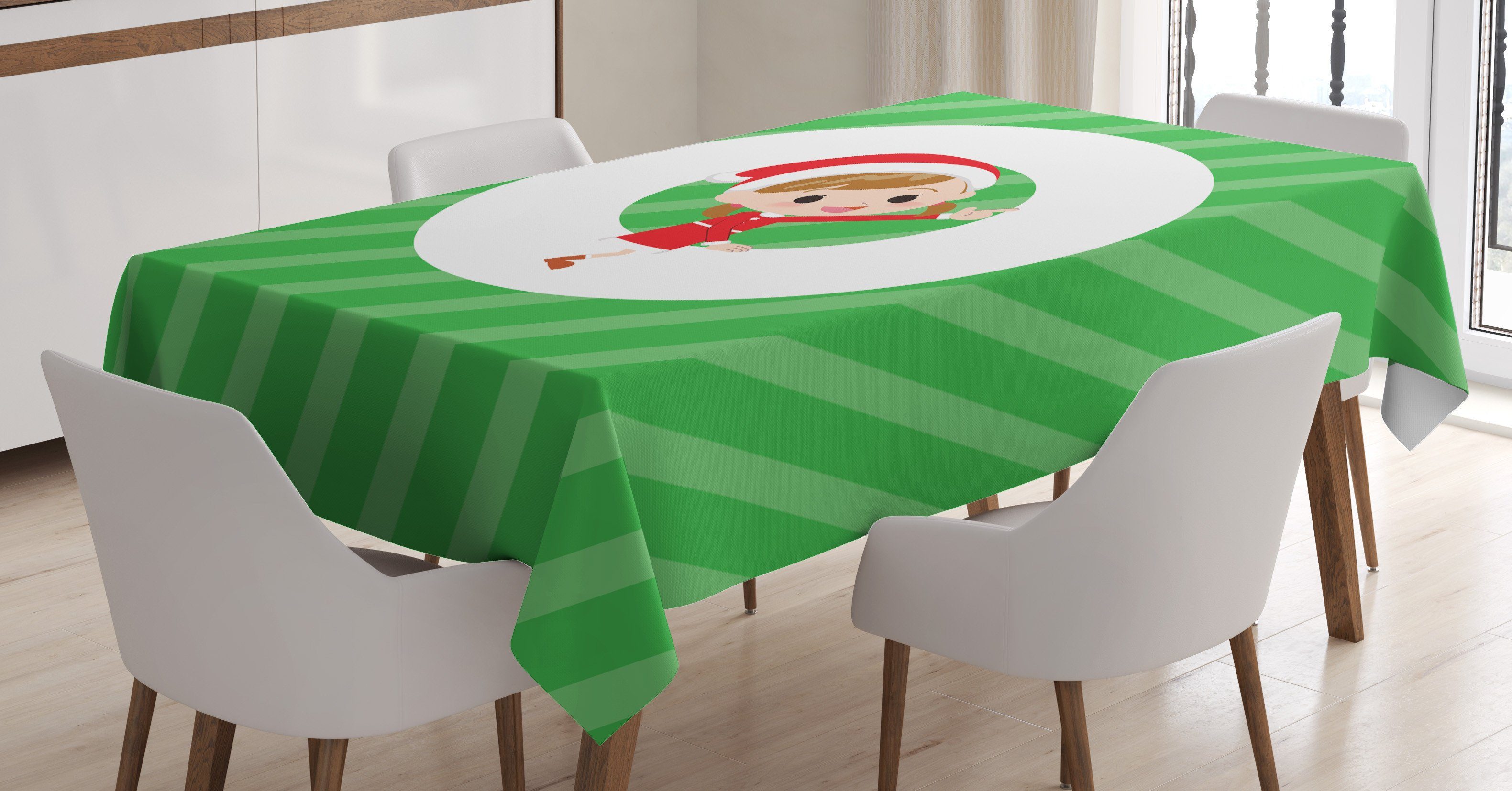 Klare Tischdecke geeignet den Weihnachtsalphabet Für Farbfest O Bereich Abakuhaus Weihnachtsbuchstabe Waschbar Außen Farben,