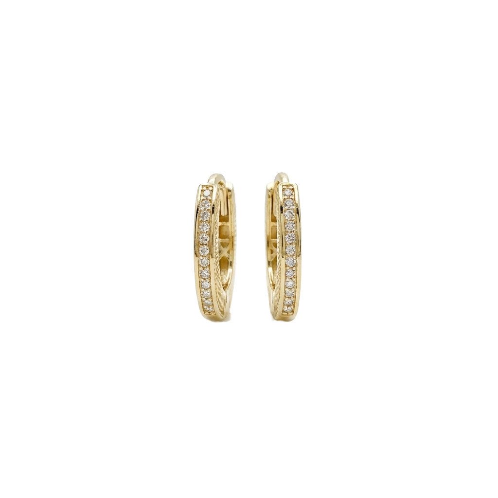 Suzan Gold Creolen-Set Suzan Gold® 375 Echtgold Creolen Damen mit Zirkonia günstig online kaufen