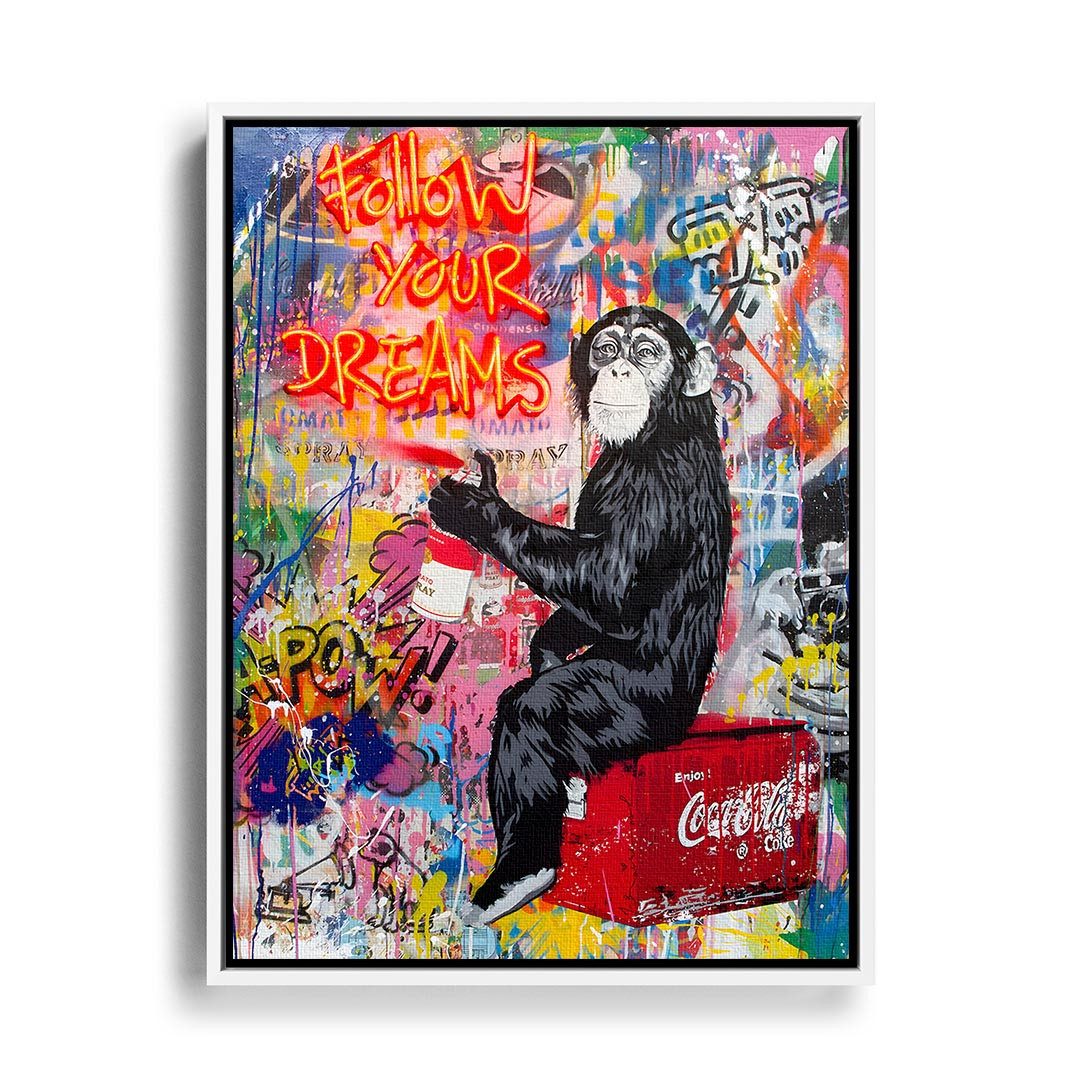 Wandbild Follow your Dreams Neon