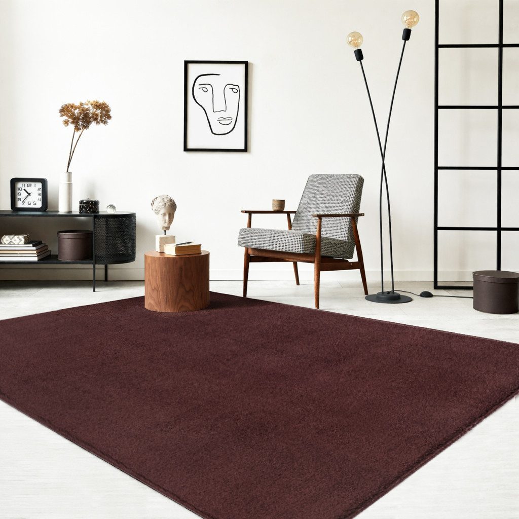 the carpet Teppich Relax kuschelig & Super Soft, Anti-Rutsch Unterseite, rechteckig, Höhe: 16 mm, Waschbar bis 30 Grad, Felloptik, Wohnzimmer Teppich, Kundenliebling