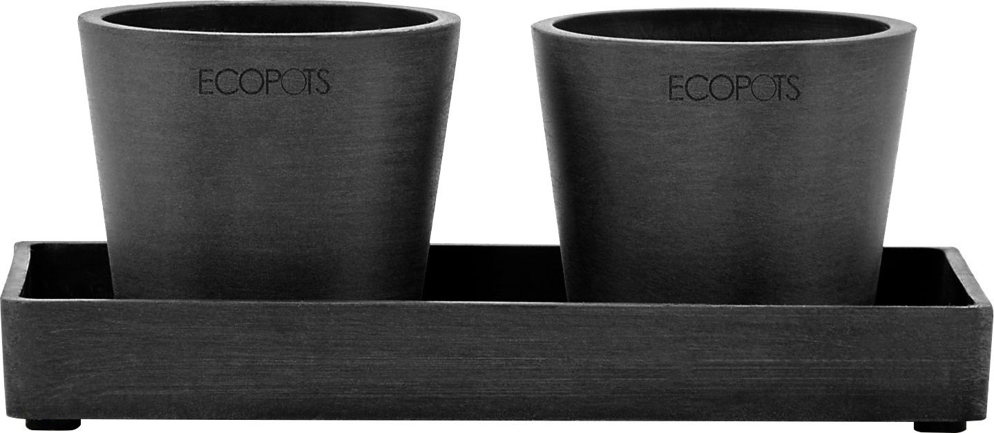 ECOPOTS Blumentopfuntersetzer DISPLAY PLATTER, für Ecopots Amsterdam, BxTxH: 10x10x2,5 cm | Blumentopfuntersetzer