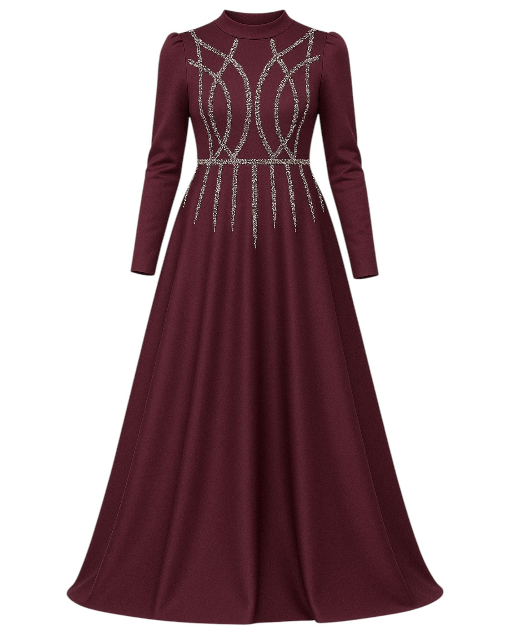 fashionshowcase Satinkleid Satinkleid Maxikleid in Satinoptik günstig online kaufen