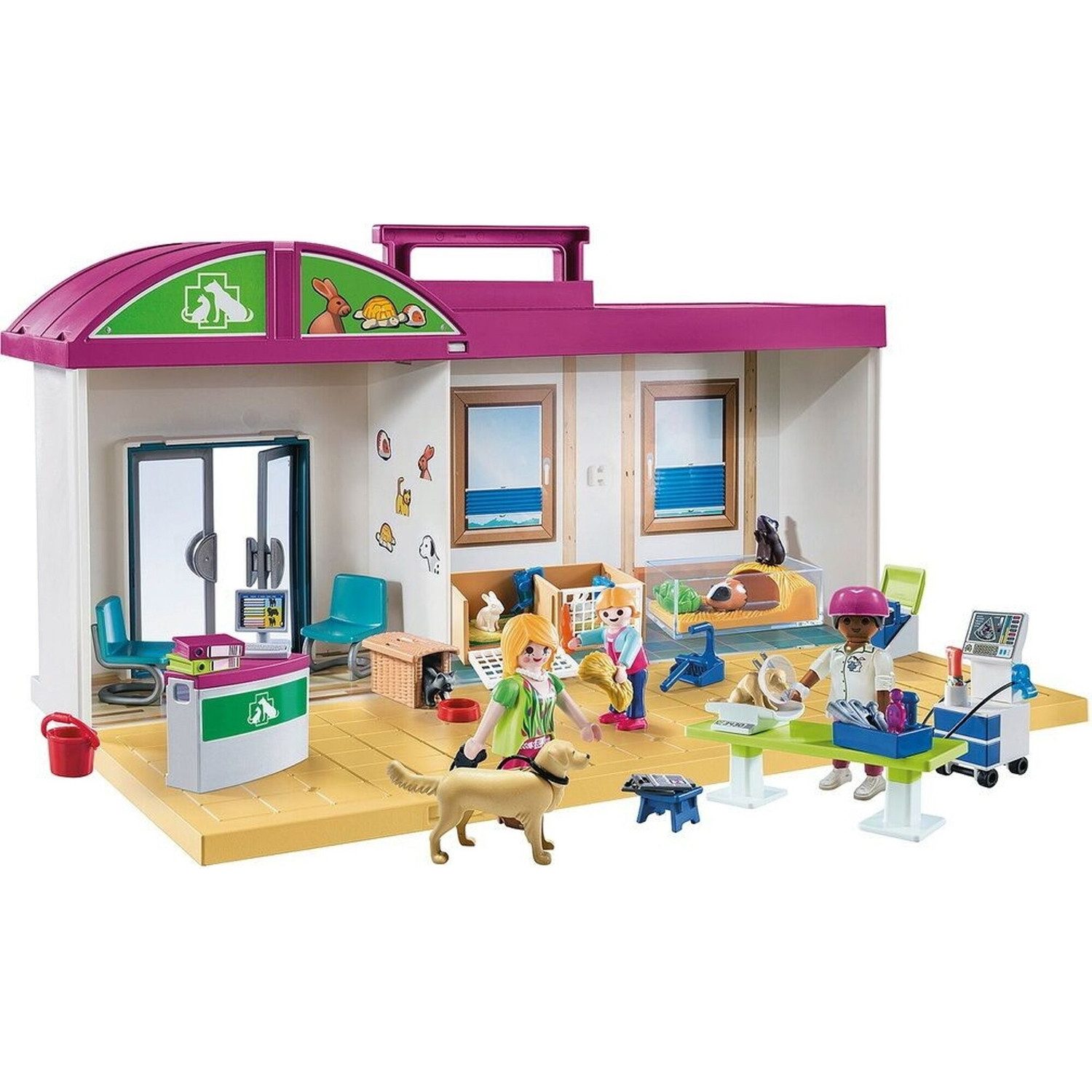 Playmobil® 71715 Mitnehm-Tierklinik Konstruktions-Spielset günstig online kaufen