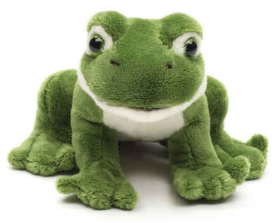 Uni-Toys Kuscheltier Grüner Frosch Plushie, sitzend - 13 cm (Довжина) - Plüsch, Plüschtier, zu 100 % recyceltes Füllmaterial
