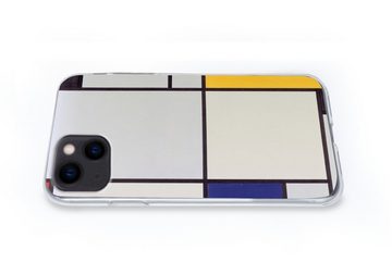 MuchoWow Handyhülle Tableau I - Piet Mondrian, Handyhülle Apple iPhone 13, Smartphone-Bumper, Print, Handy