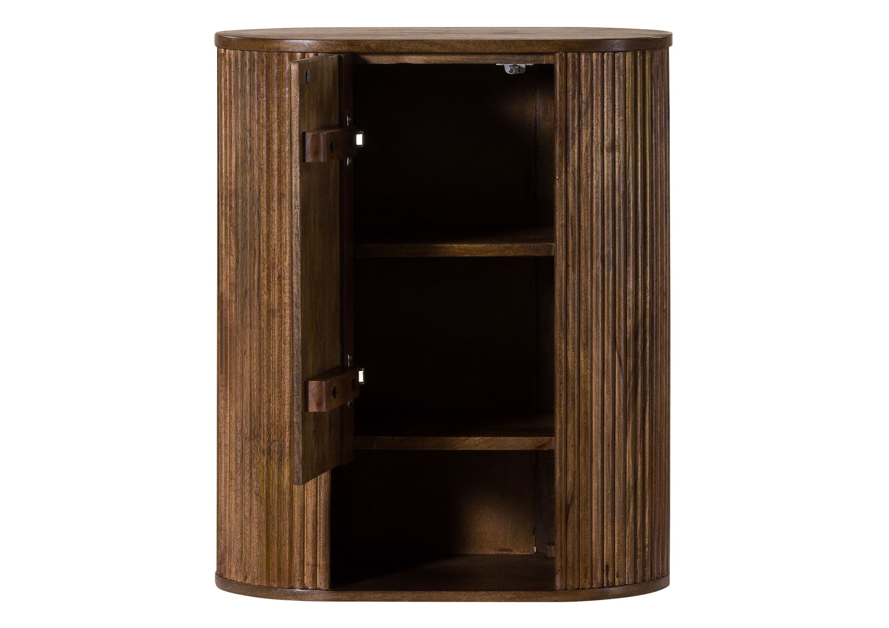 Massivmoebel24 Hängeschrank BARCELONA (Mango 55x30x65 braun lackiert BARCELONA #258) Mango 55x30x65 braun lackiert BARCELONA #258