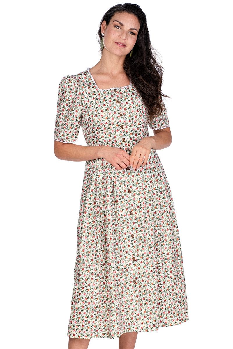 Orbis Textil GmbH & Co. KG Trachtenkleid Trachtenkleid - URSULA - creme/geblümt