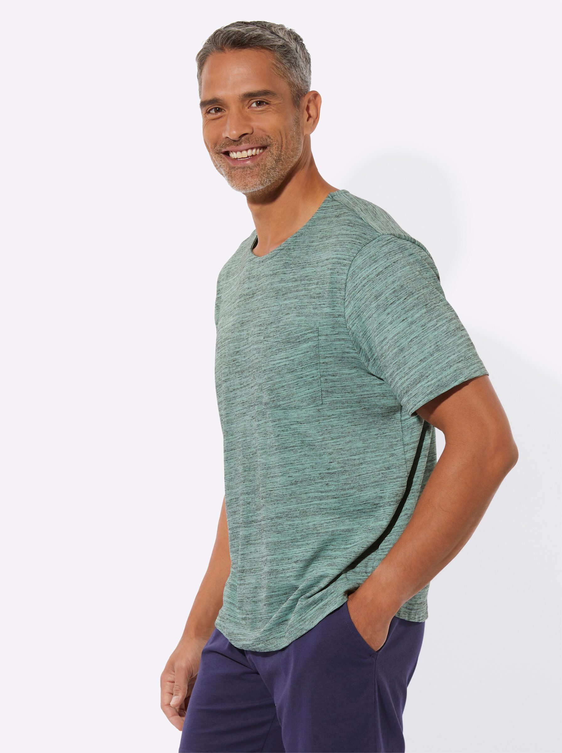 Sieh an! Schlafanzug Schlafanzug-Shirt Kurzarm – Bild 5 von 5