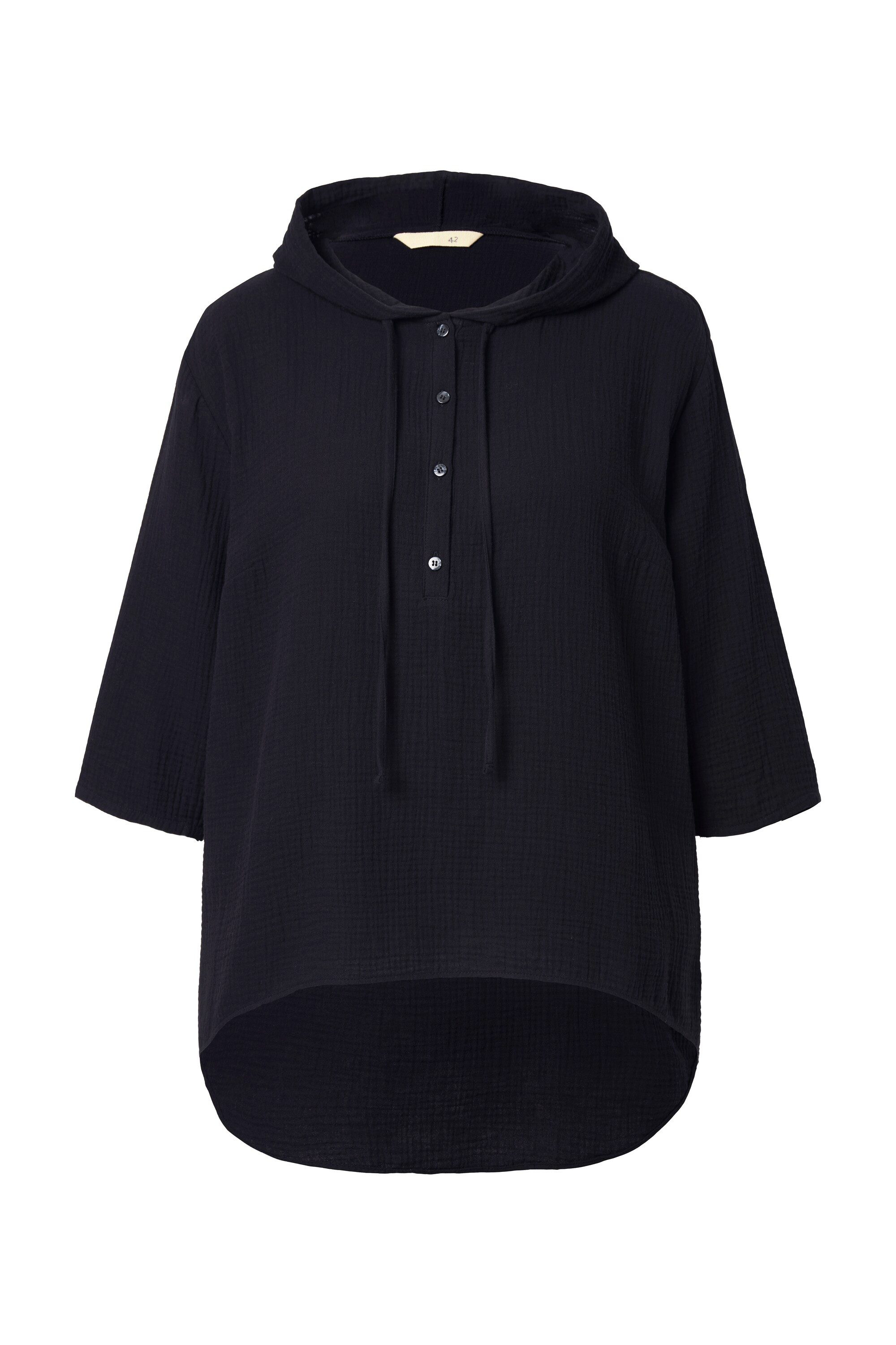 Angel of Style Longbluse Bluse A-Linie Musselin Kapuze günstig online kaufen