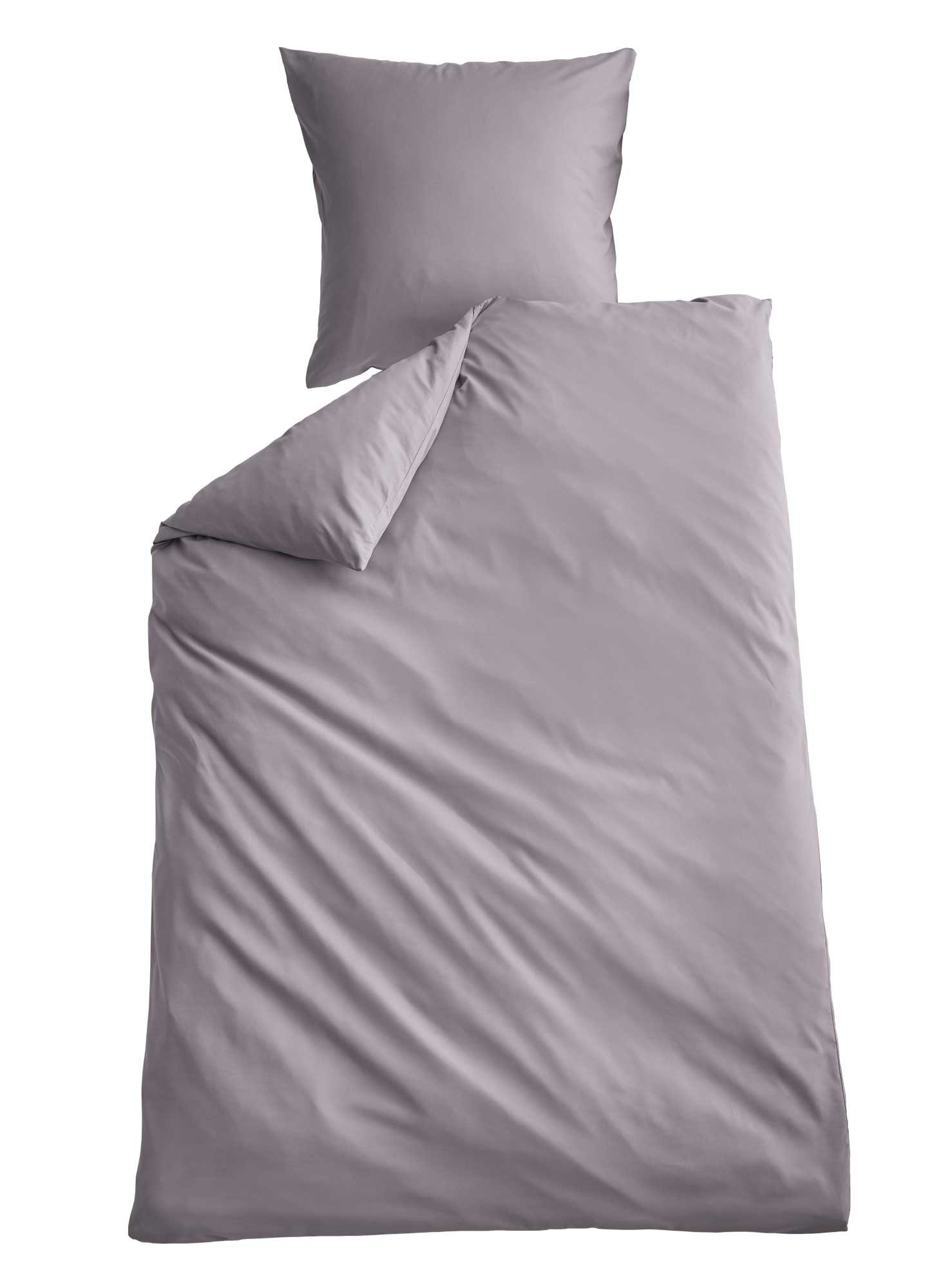 Shangrila Wendebettwäsche, Microsatin, 2 teilig, Microsatin 1 Bettbezug 1 Kissenbezug Pflegeleicht Atmungsaktiv 202090