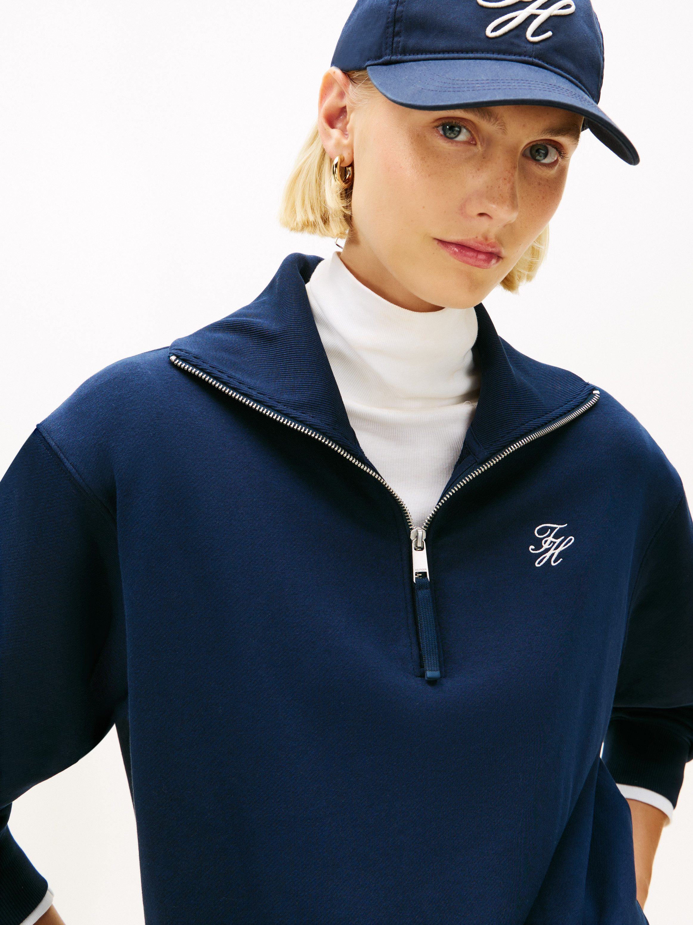 Tommy Hilfiger Sweatshirt TH SCRIPT HALF günstig online kaufen