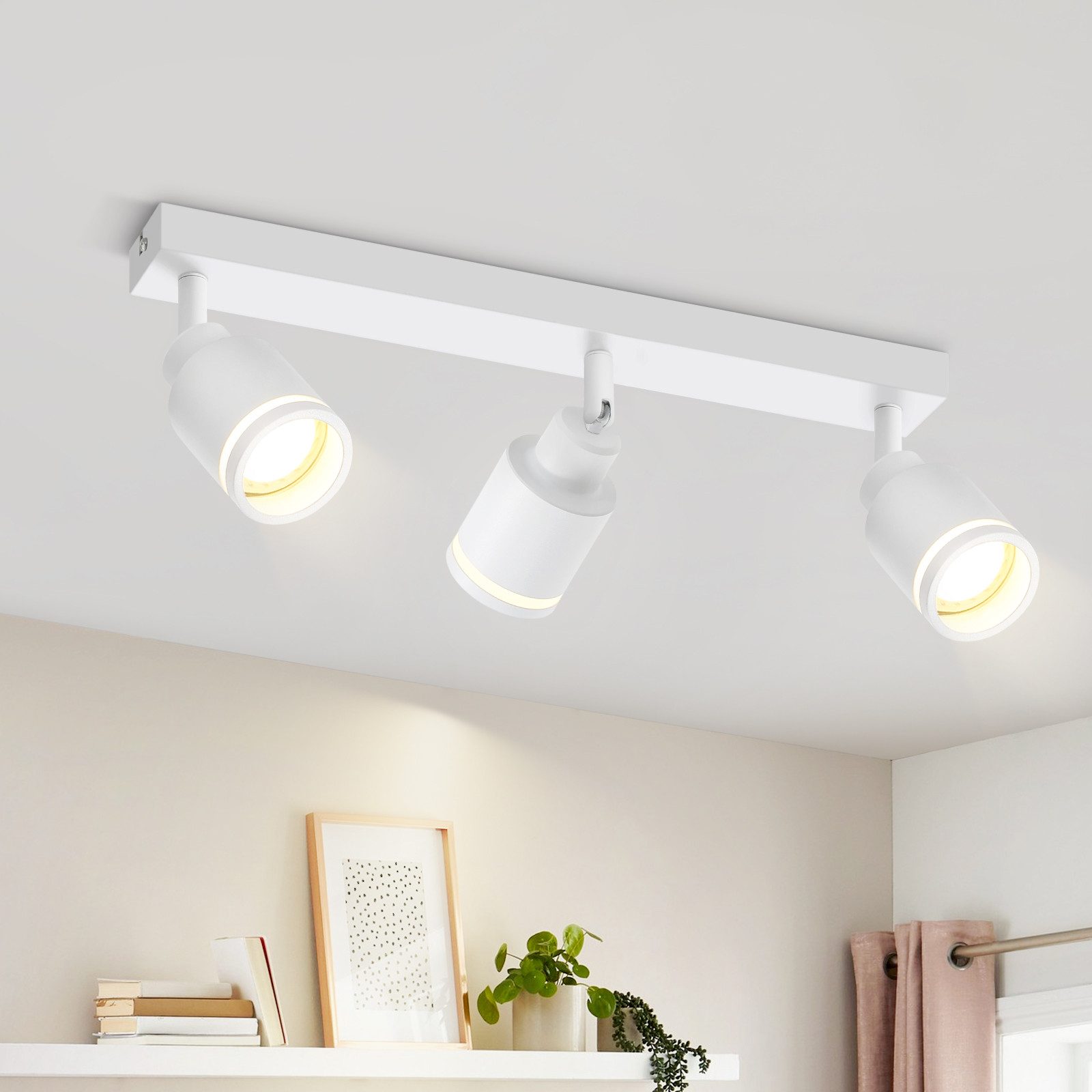 ZMH Deckenstrahler 3 Flammig Schwenkbar 355° Modern Deckenlampe Flurlampe S günstig online kaufen