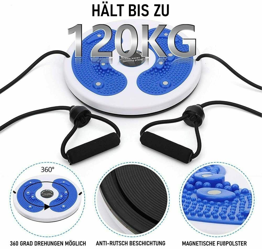 MAVURA Balanceboard Balancekissen Board Training Balance Wackelbrett Fitness Balancetrainer Gleichgewicht Rotationstrainer Ganzkörper Gleichgewichtstraining Hüfttrainer WaistTwisting©