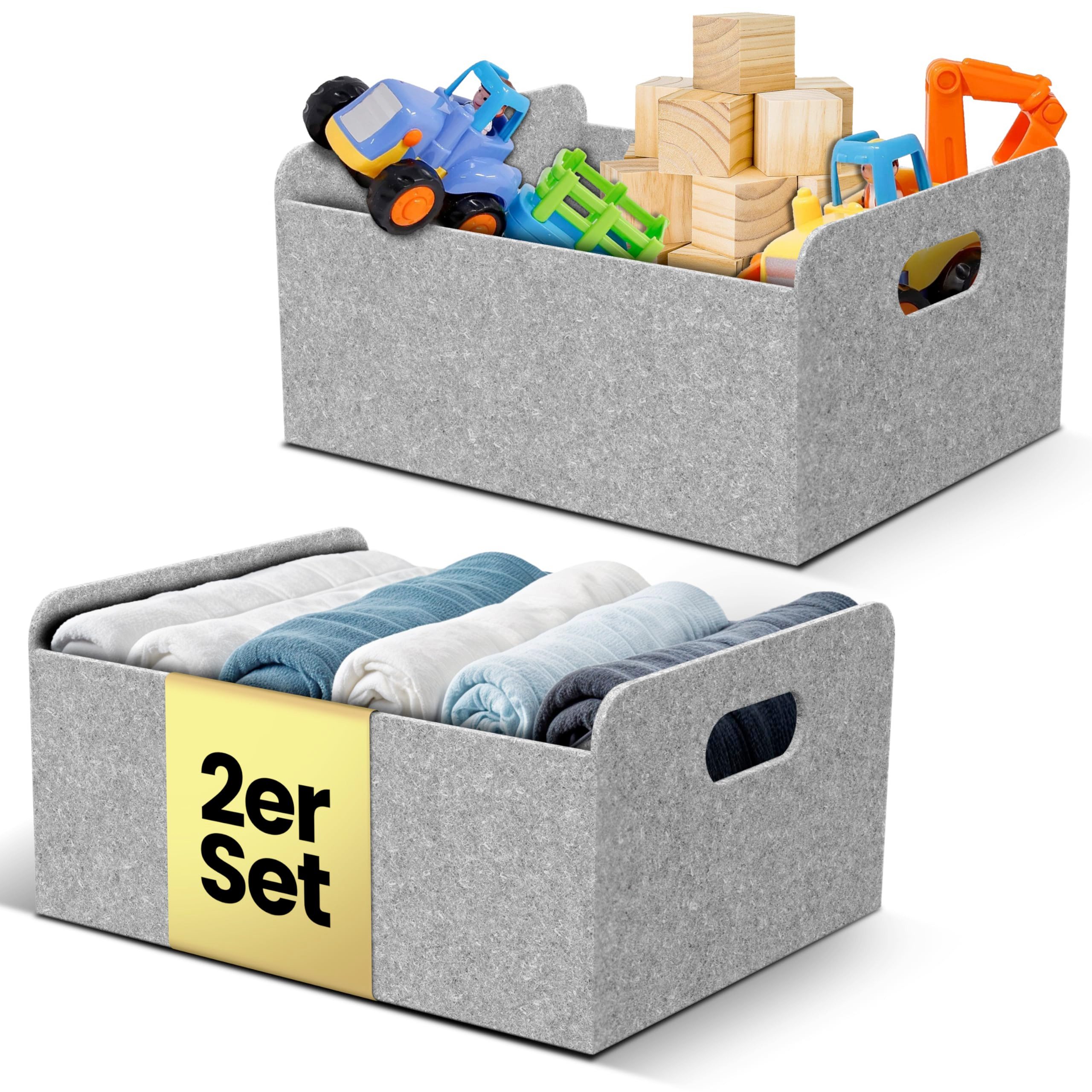 Bada Bing Aufbewahrungskorb Filzkorb Filz Aufbewahrungsbox günstig online kaufen