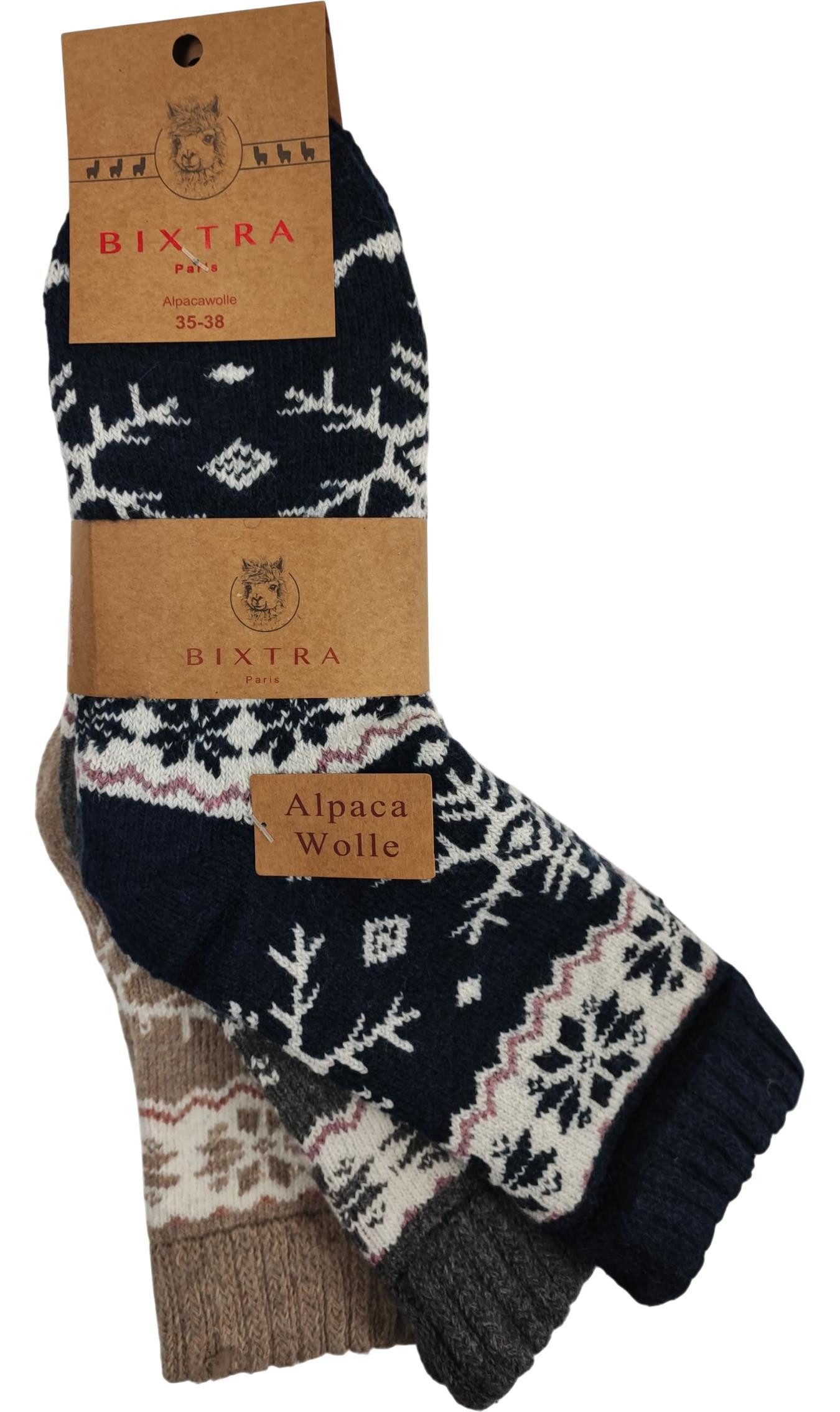EloModa Thermosocken 3 Paar Damen Alpaka Socken Wollsocken Wintersocken, (3 günstig online kaufen