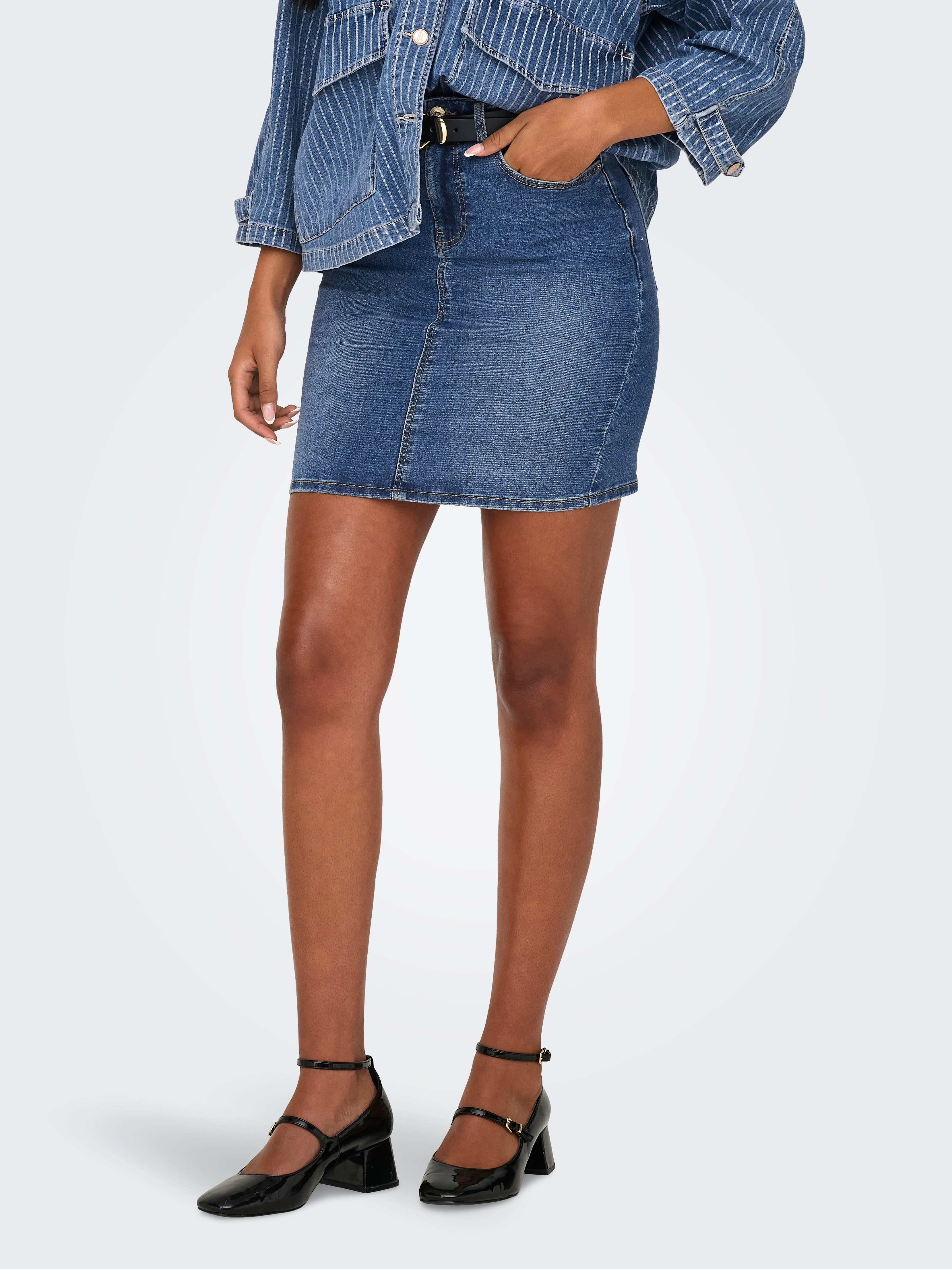 ONLY Jeansrock ONLWONDER HW DNM SKIRT günstig online kaufen